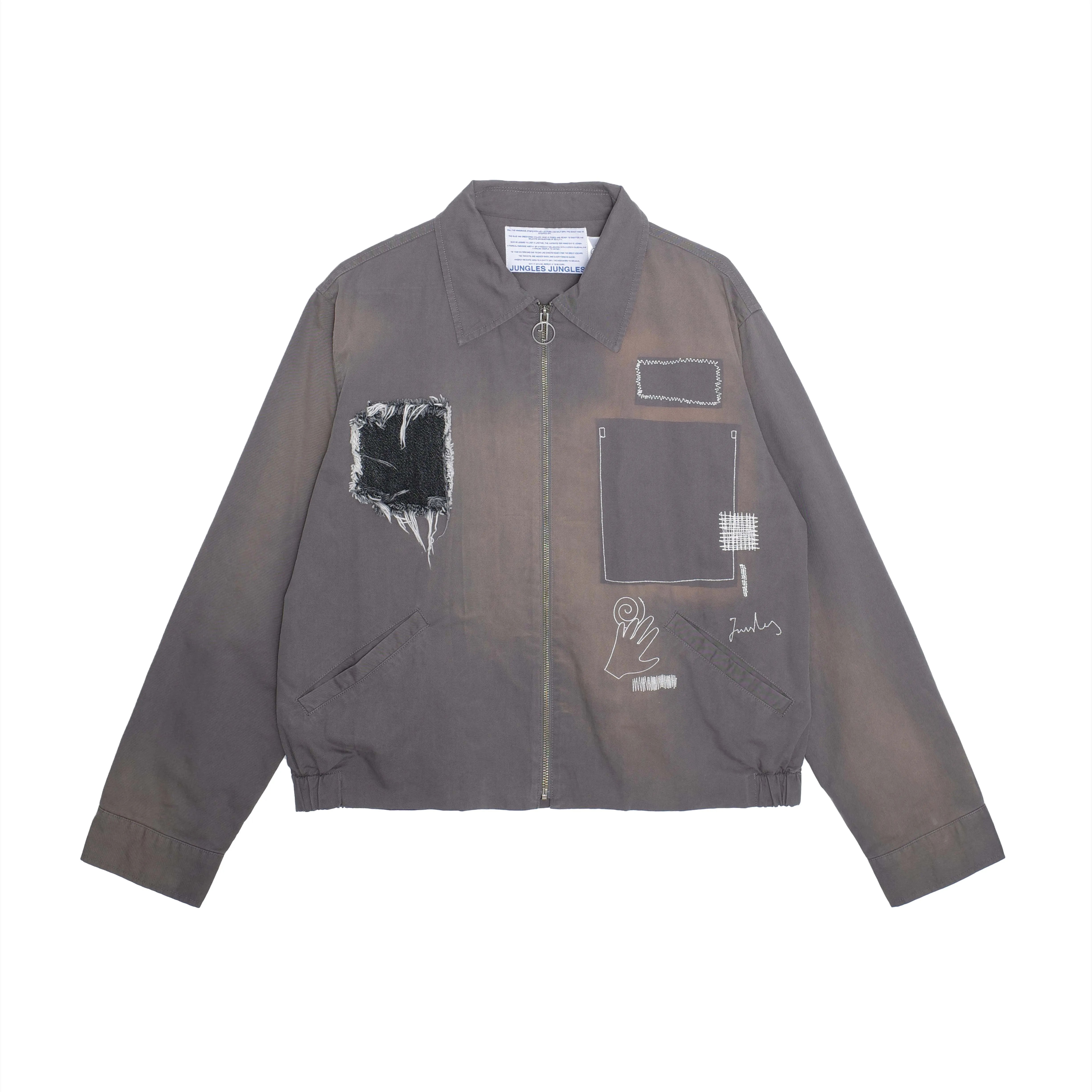 Repaired trucker jacket sold by Junglesjungles