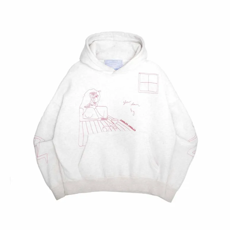 Slow Down Hoodie - Grey sold by Junglesjungles