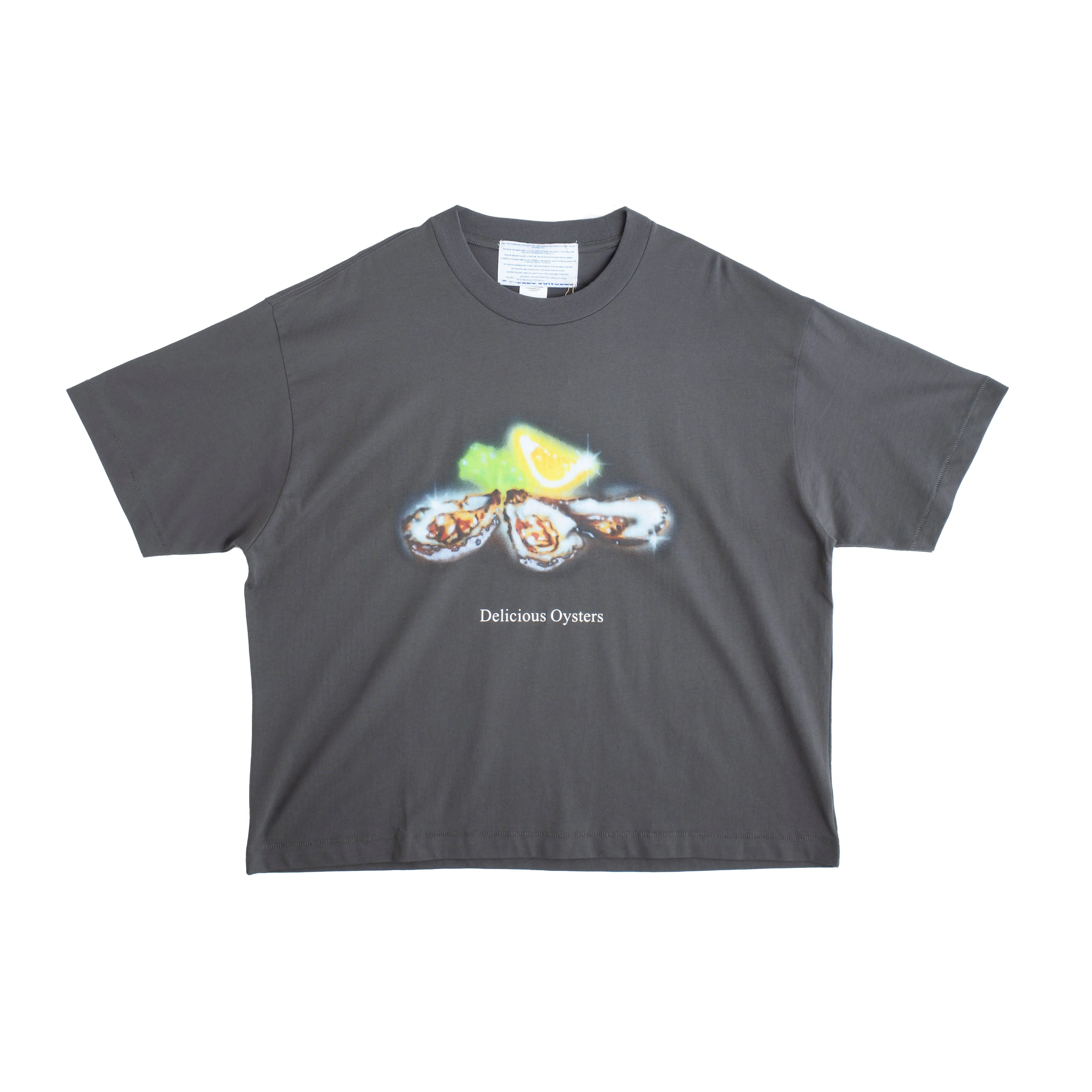 Delicious Oysters Tee Charcoal sold by Junglesjungles