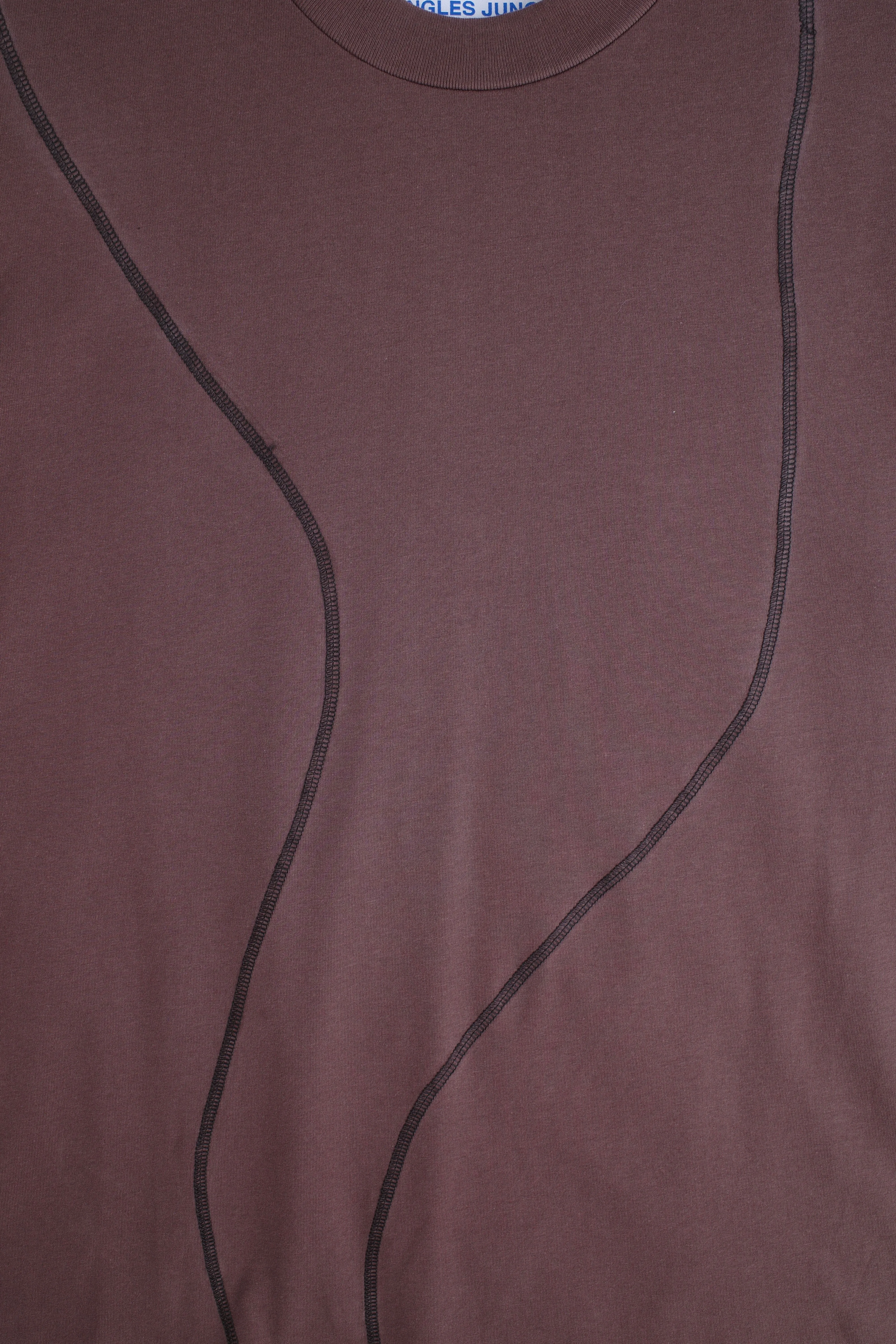 Overlock Tee- Brown sold by Junglesjungles product image thumbnail 3