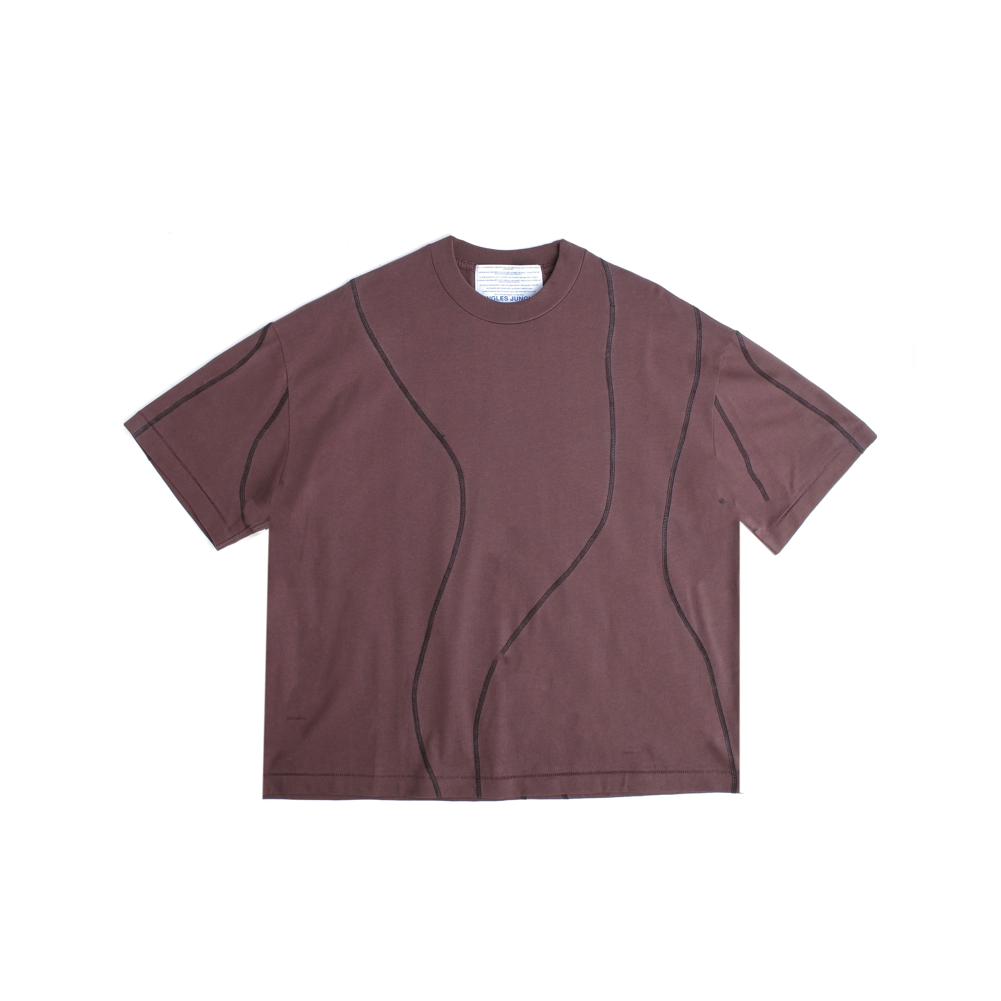 Overlock Tee- Brown sold by Junglesjungles