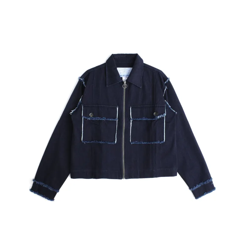 Distressed Denim Trucker Jacket sold by Junglesjungles