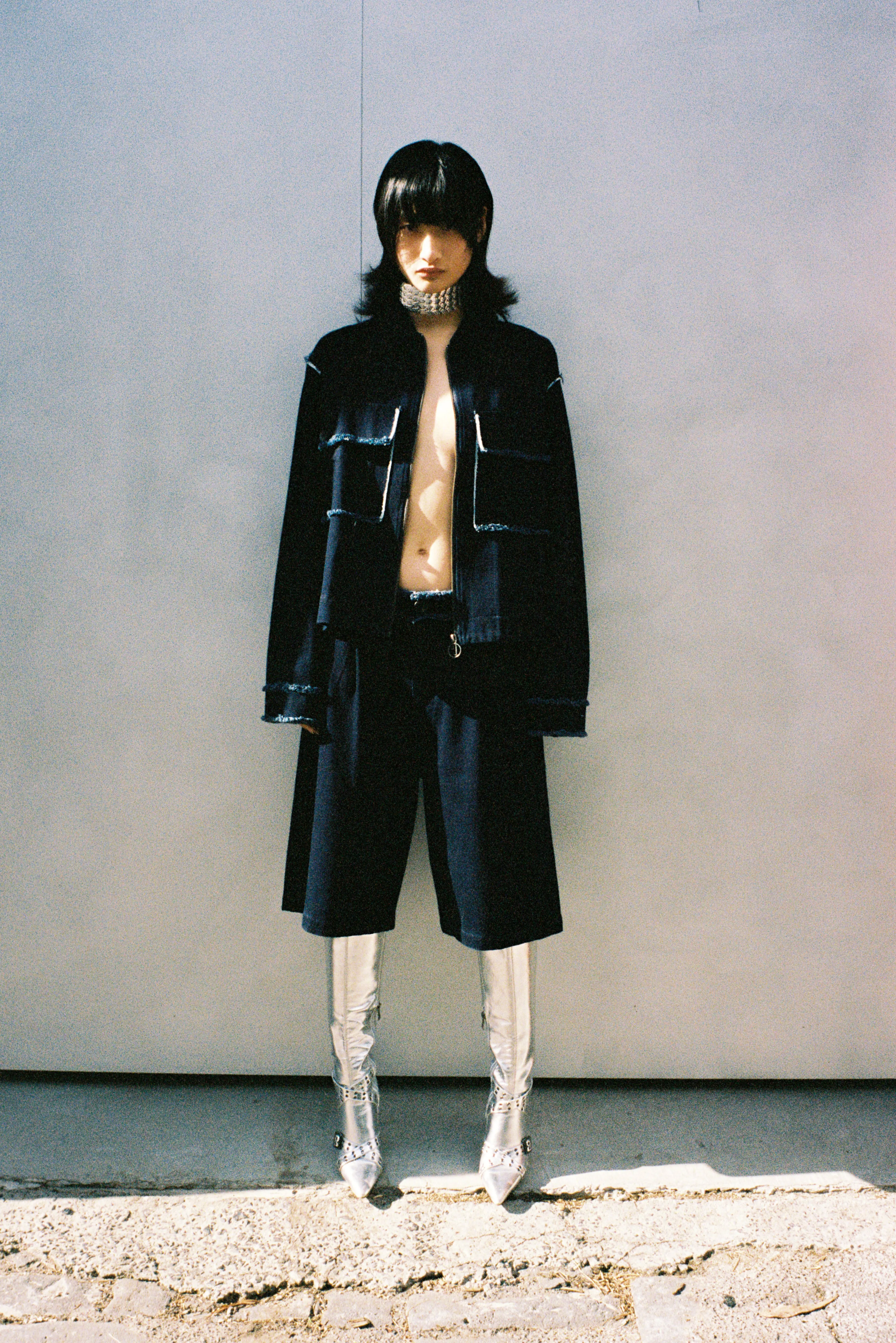 Distressed Denim Trucker Jacket sold by Junglesjungles product image thumbnail 2