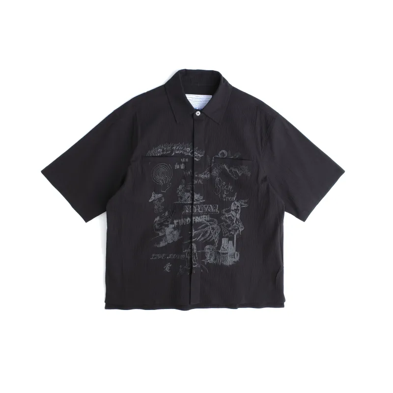 Scribbles Button Up Shirt sold by Junglesjungles