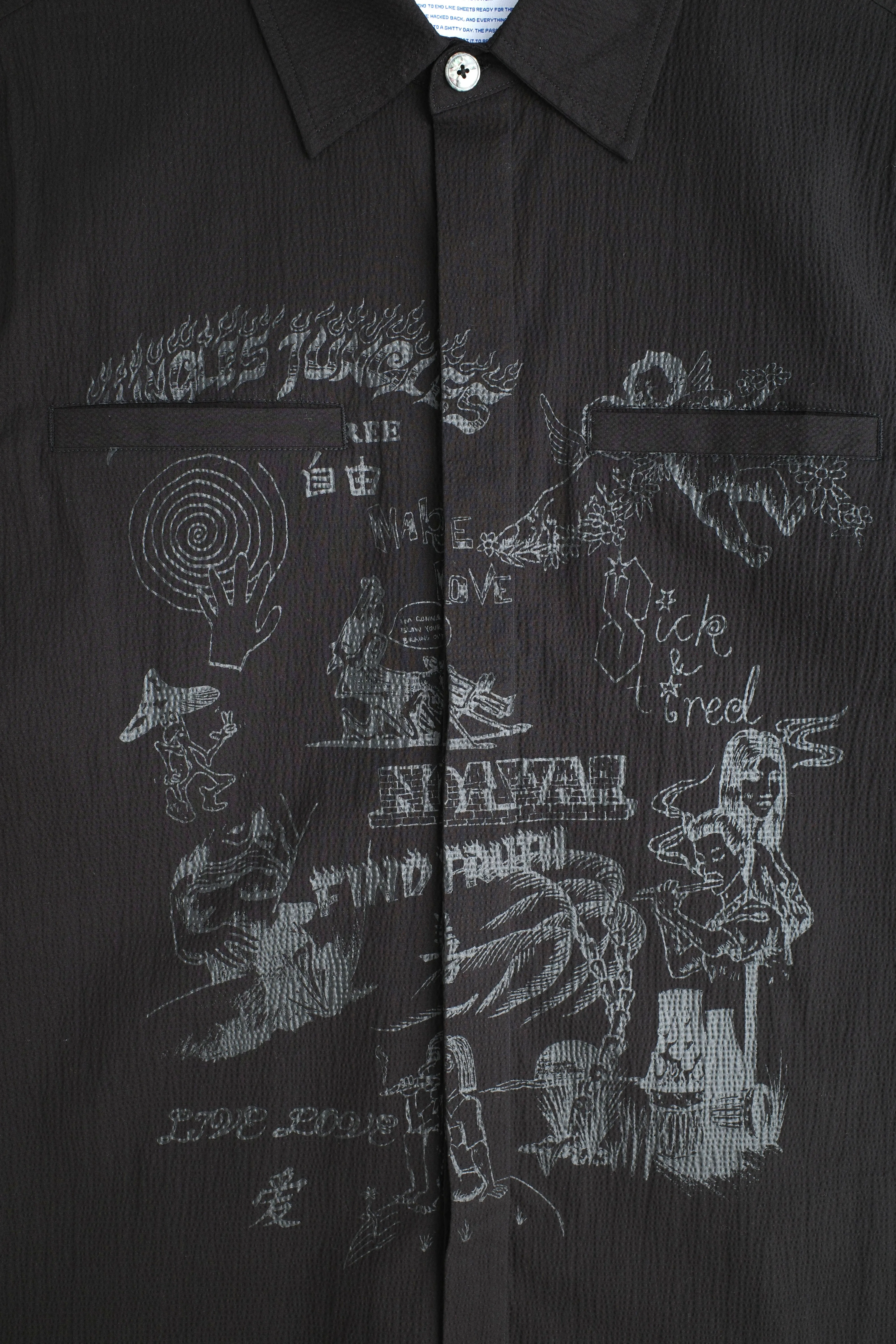 Scribbles Button Up Shirt sold by Junglesjungles product image thumbnail 3