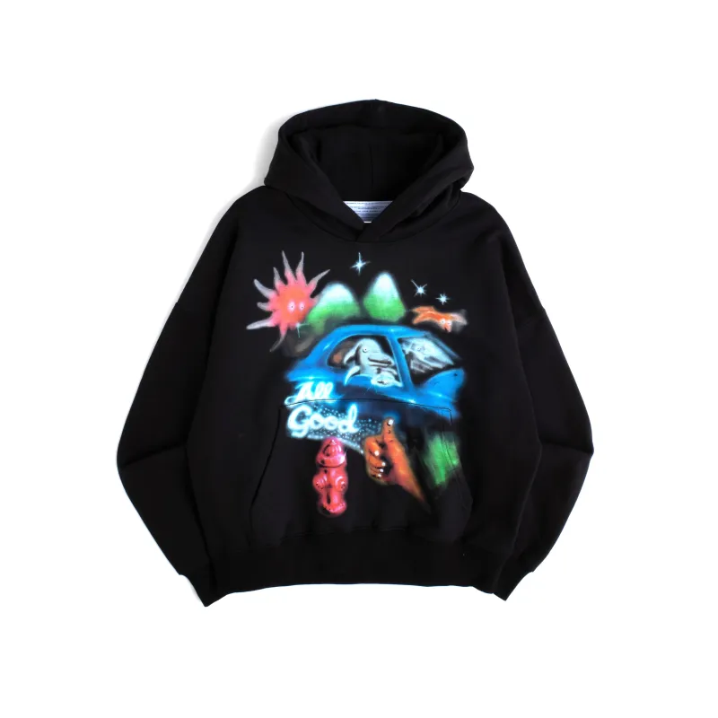 All Good Airbrush Hoodie sold by Junglesjungles