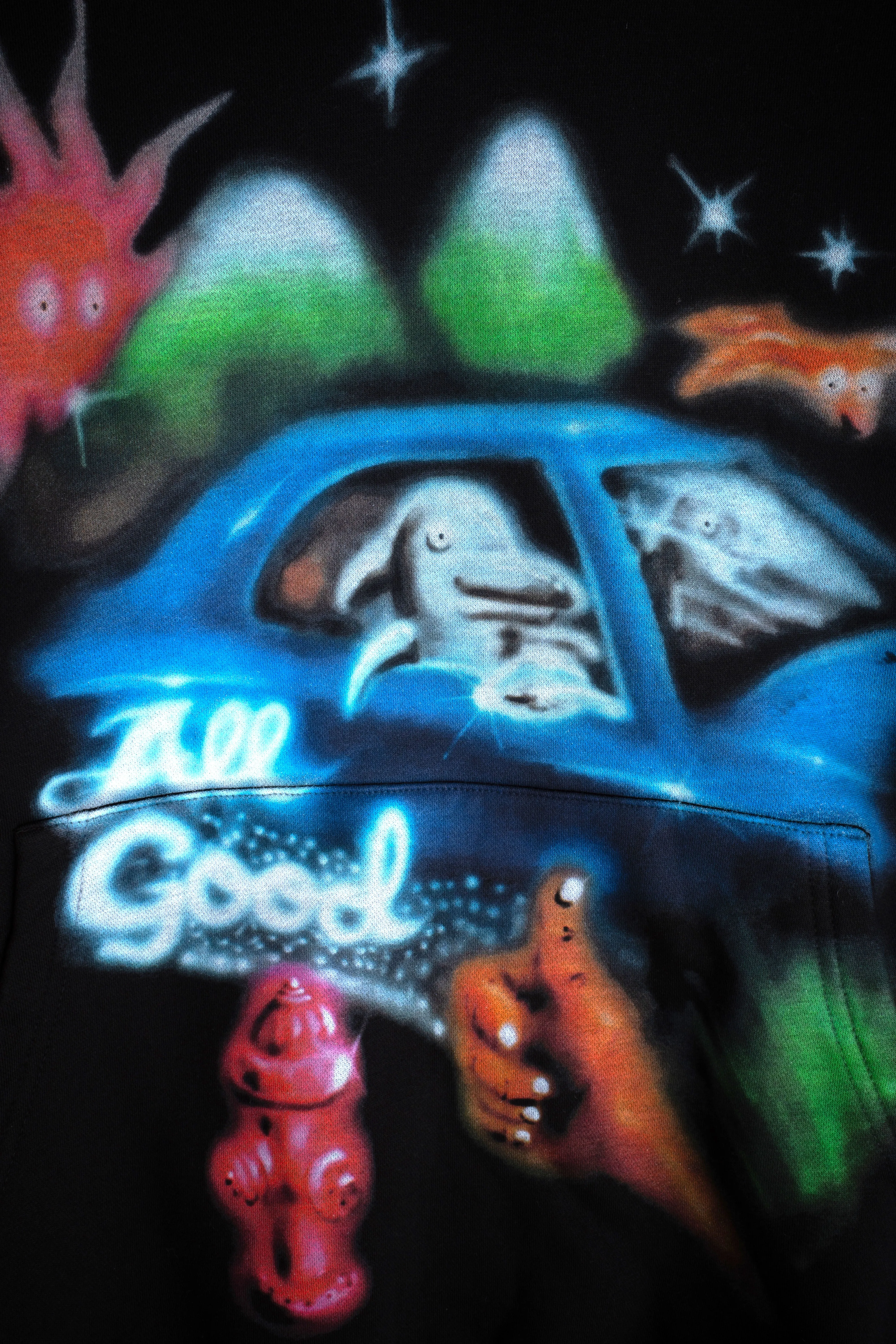 All Good Airbrush Hoodie sold by Junglesjungles product image thumbnail 4