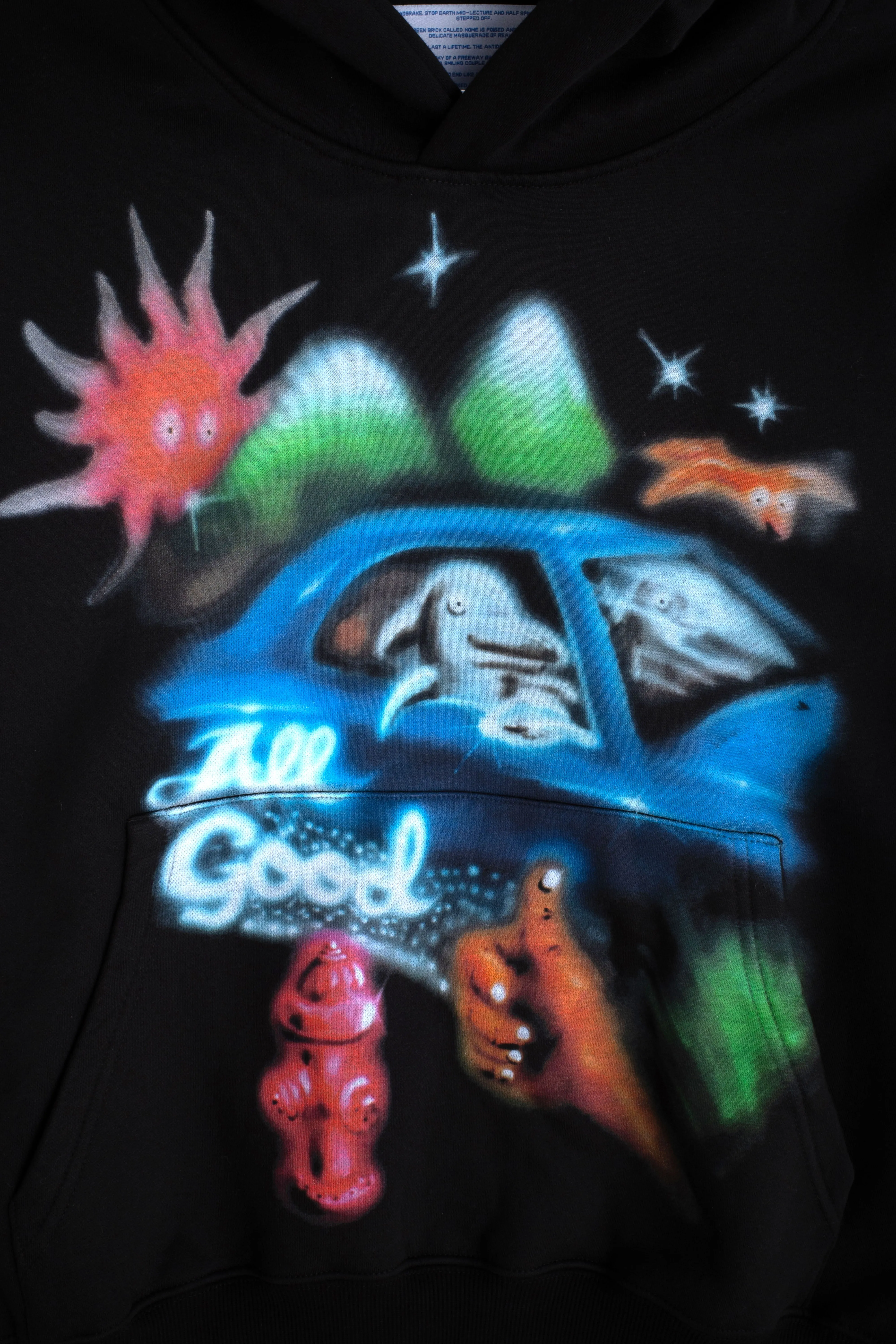 All Good Airbrush Hoodie sold by Junglesjungles product image thumbnail 2