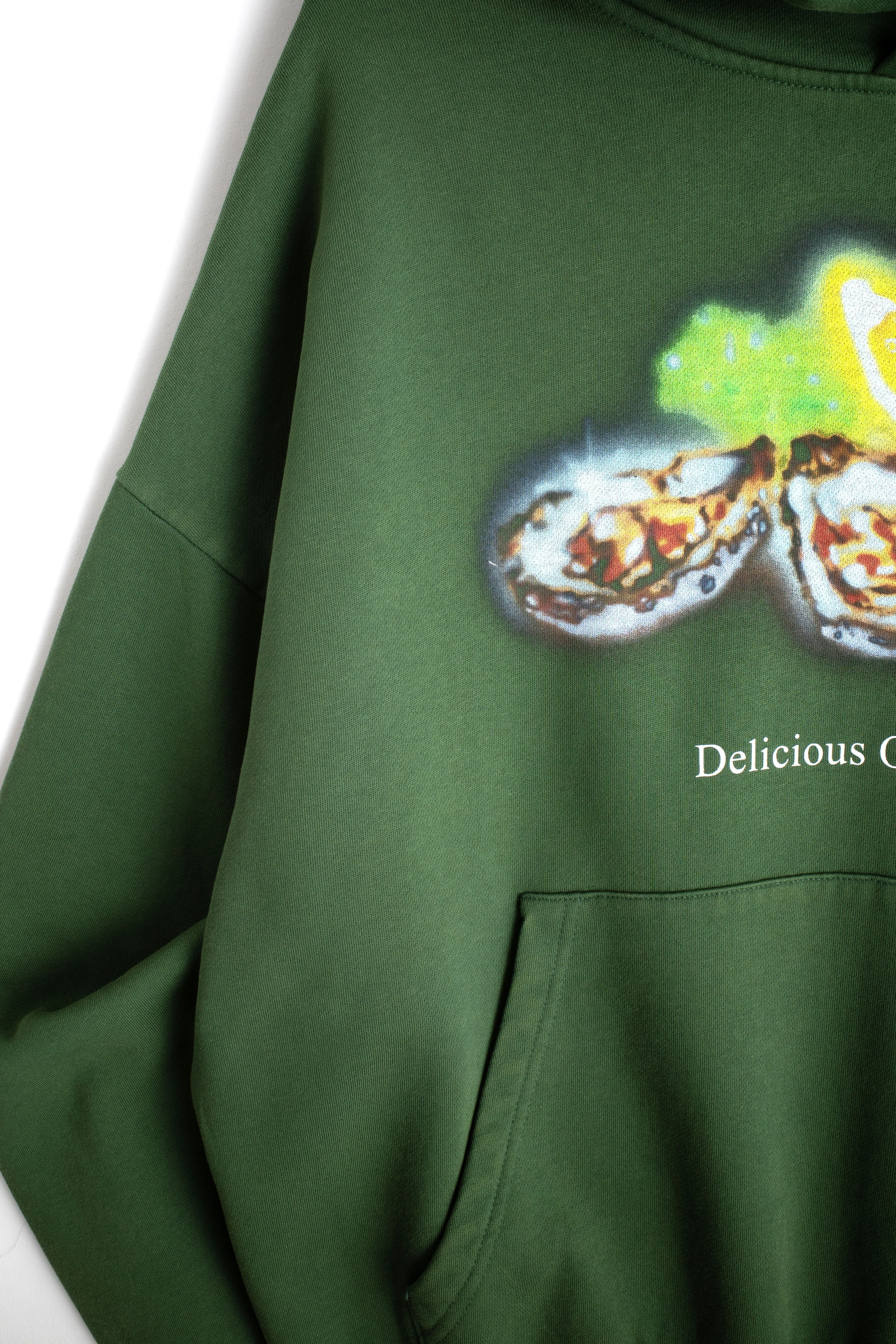Delicious Oysters Hoodie - faded green sold by Junglesjungles product image thumbnail 4