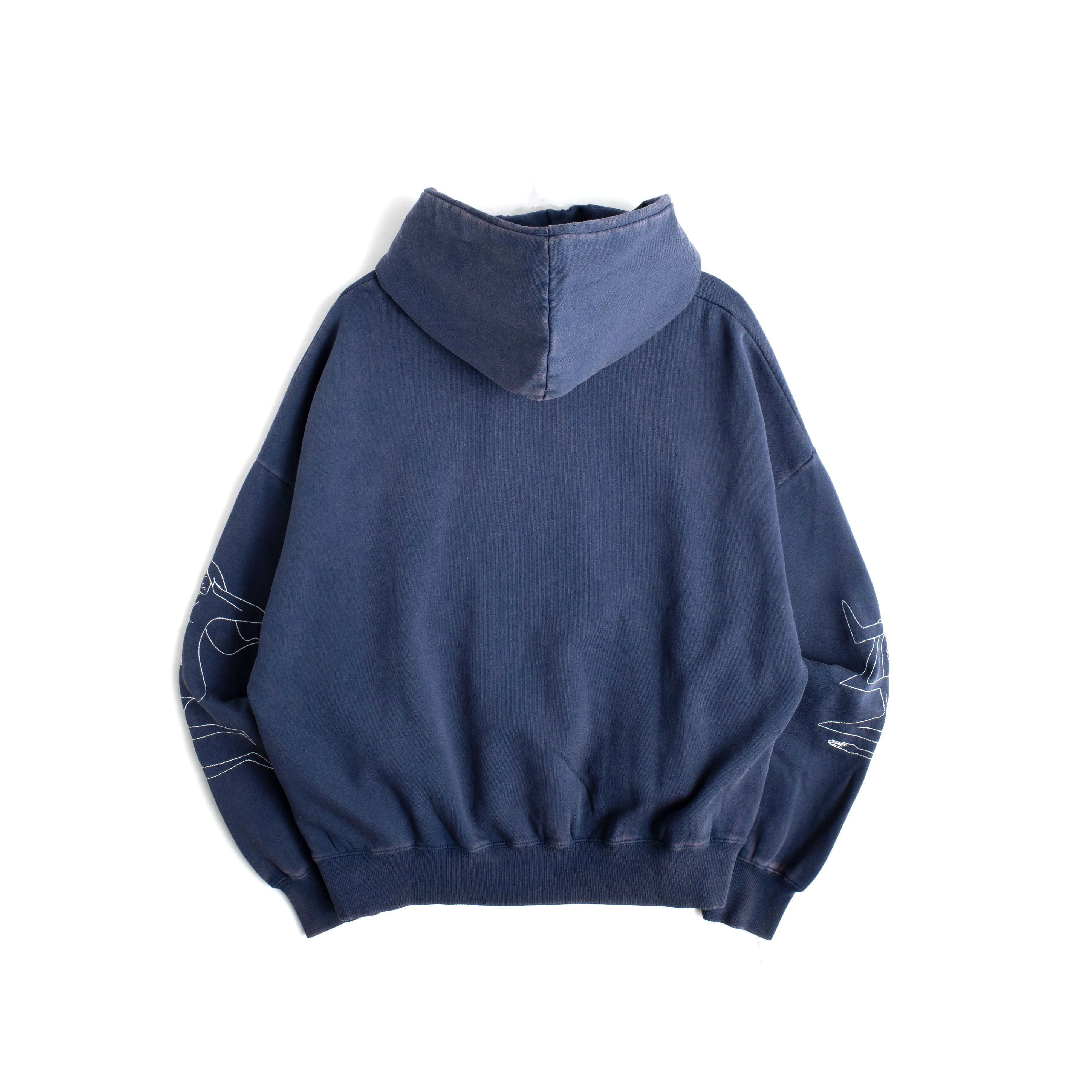 Slow Down Hoodie - Faded Navy sold by Junglesjungles product image thumbnail 3