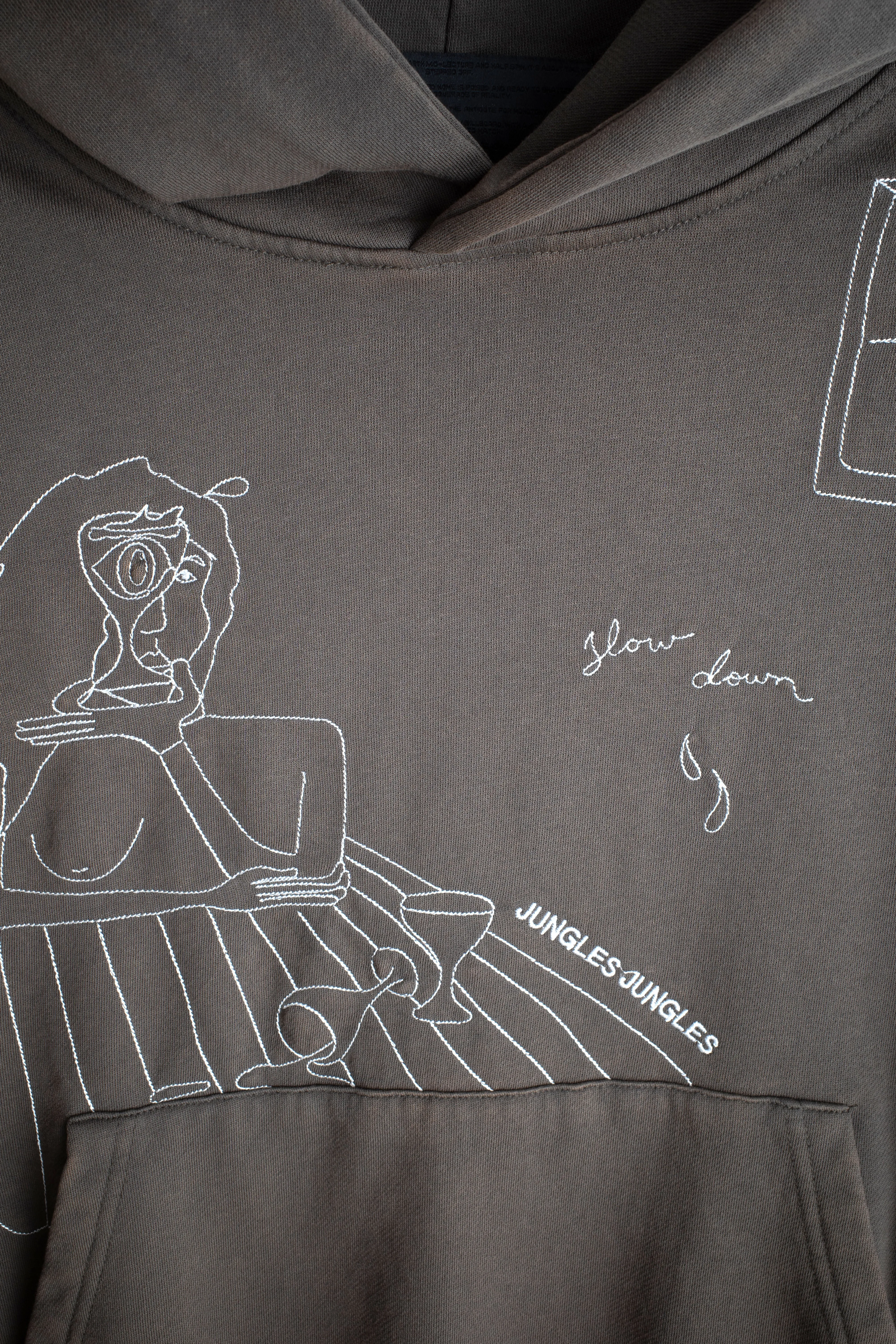 Slow Down Hoodie - Faded Grey sold by Junglesjungles product image thumbnail 3