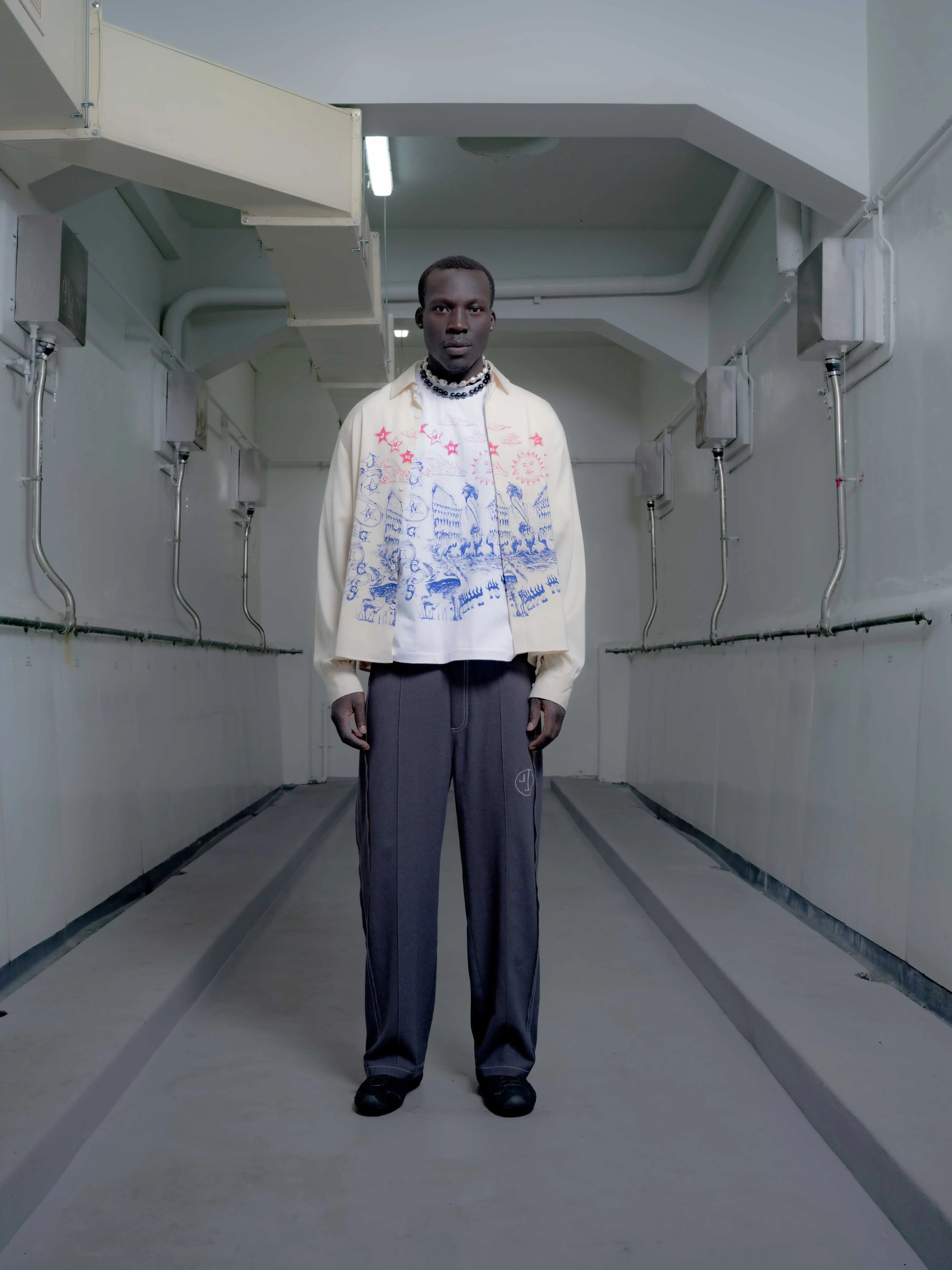 Scribbles Satin Shirt sold by Junglesjungles product image thumbnail 2