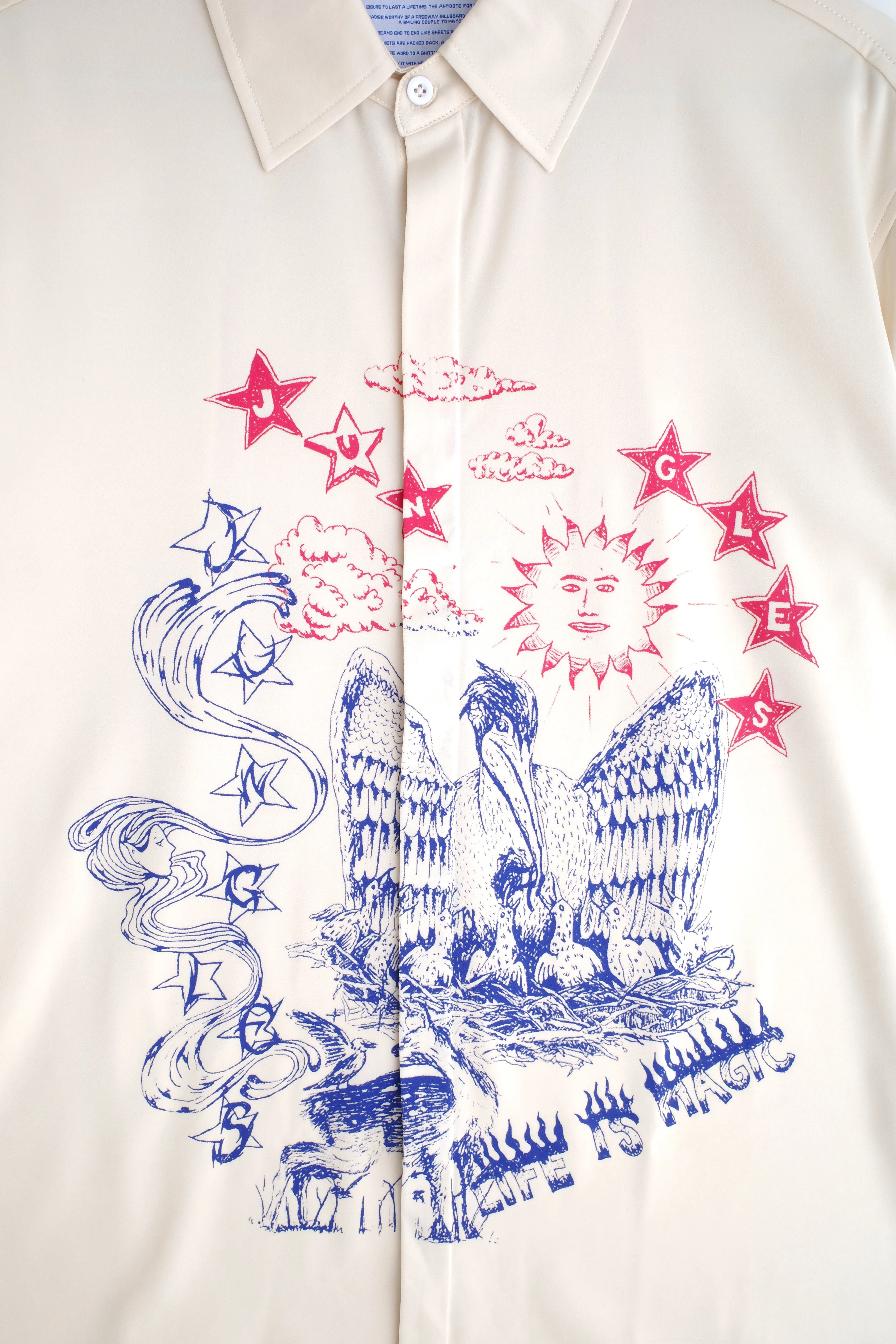 Scribbles Satin Shirt sold by Junglesjungles product image thumbnail 3