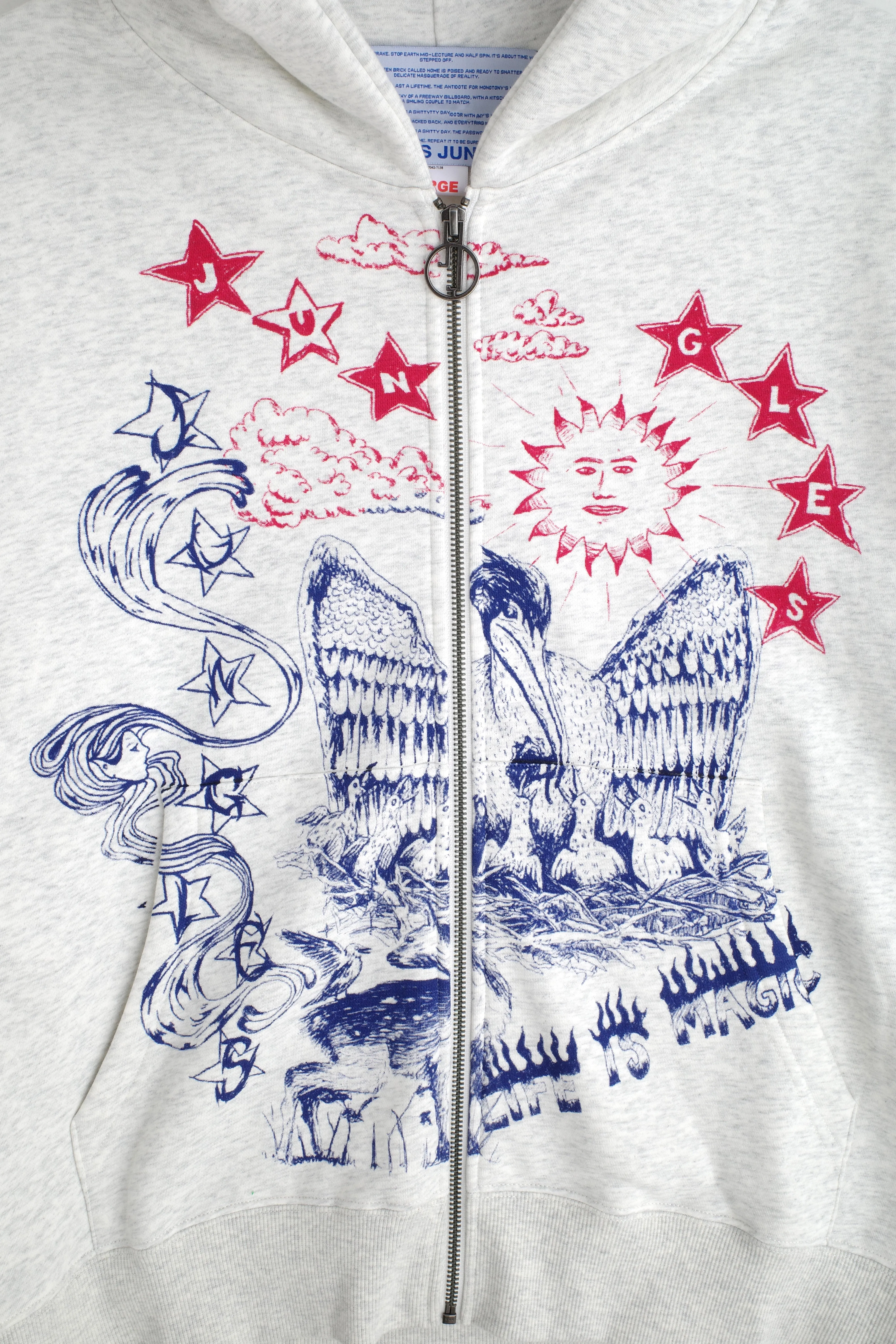 Scribbles Zip Hoodie sold by Junglesjungles product image thumbnail 3