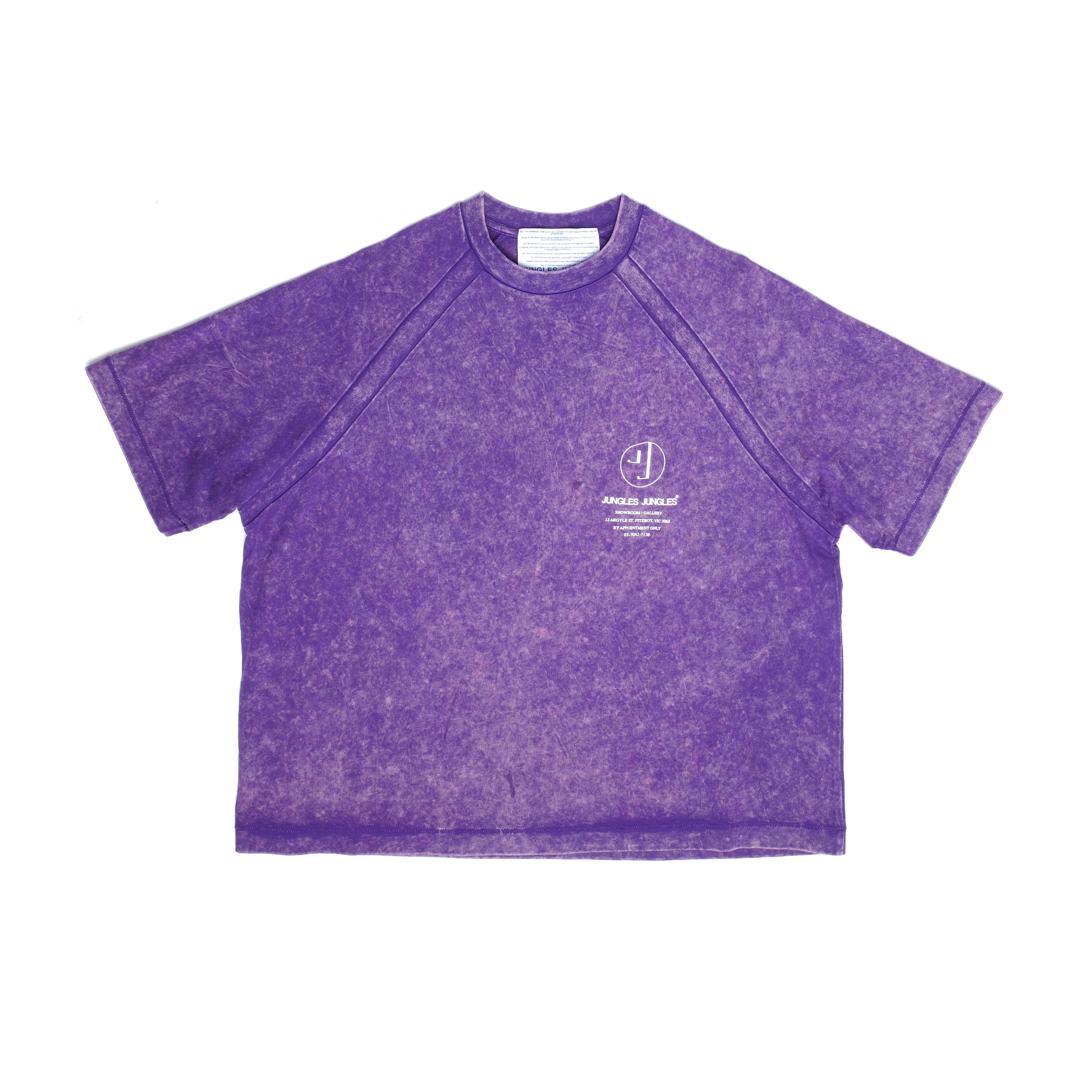 Appointment Only Mineral Wash Tee Purple sold by Junglesjungles