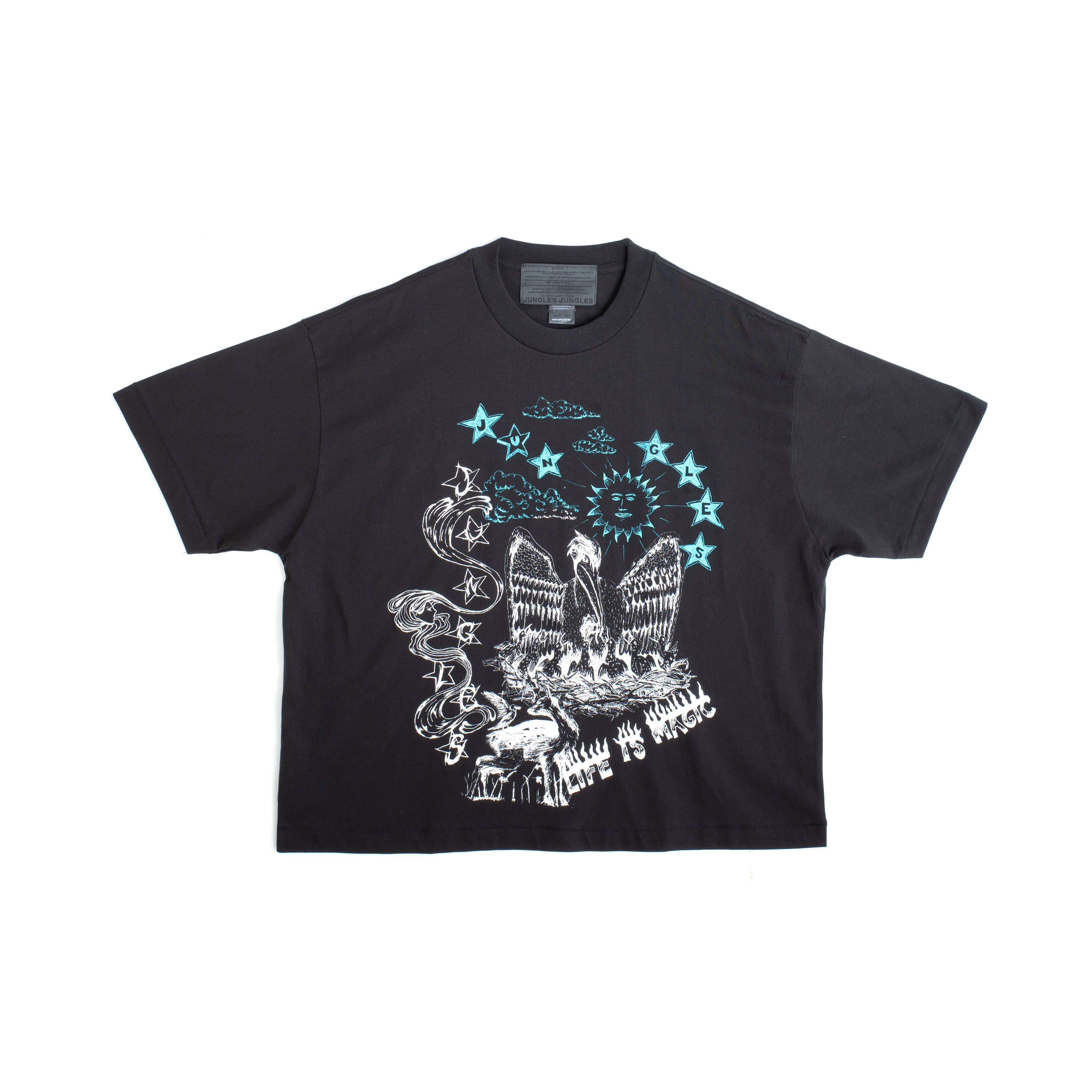 Scribbles Tee Black sold by Junglesjungles