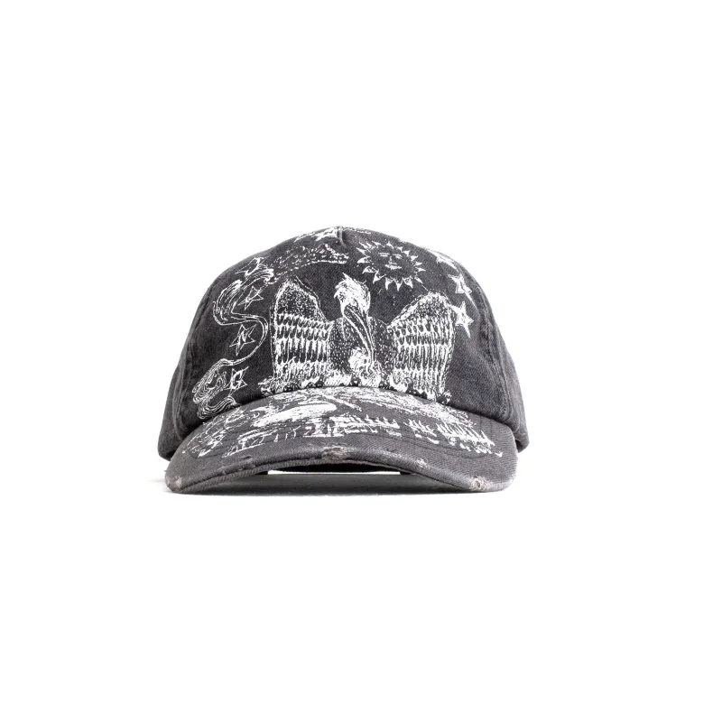 Life is Magick Denim Cap made by Junglesjungles