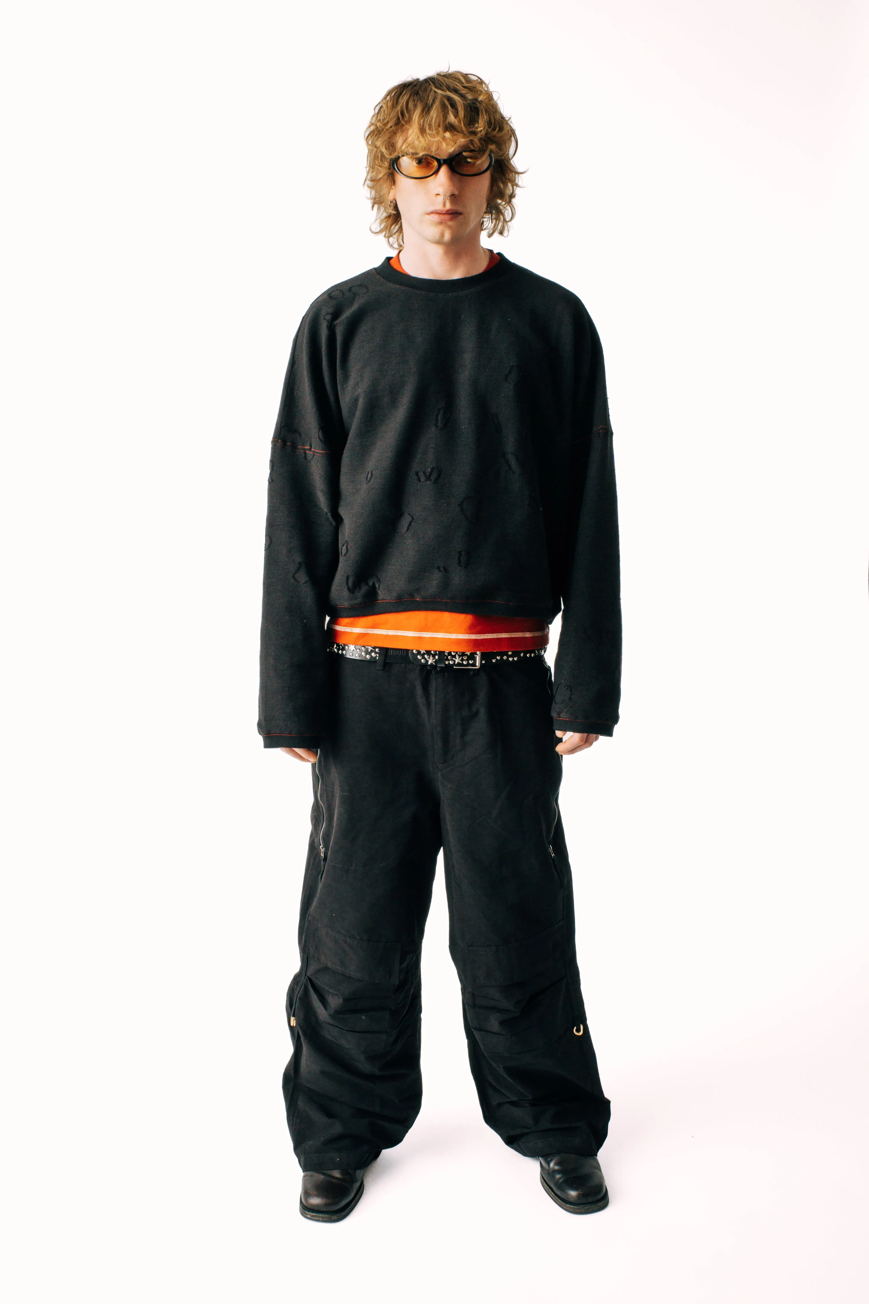 Distressed Terry Crewneck sold by Junglesjungles product image thumbnail 3