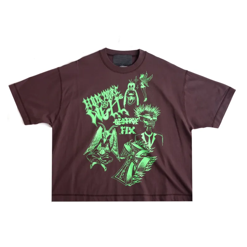 HOPE YOU'RE WELL TEE - BROWN sold by Junglesjungles