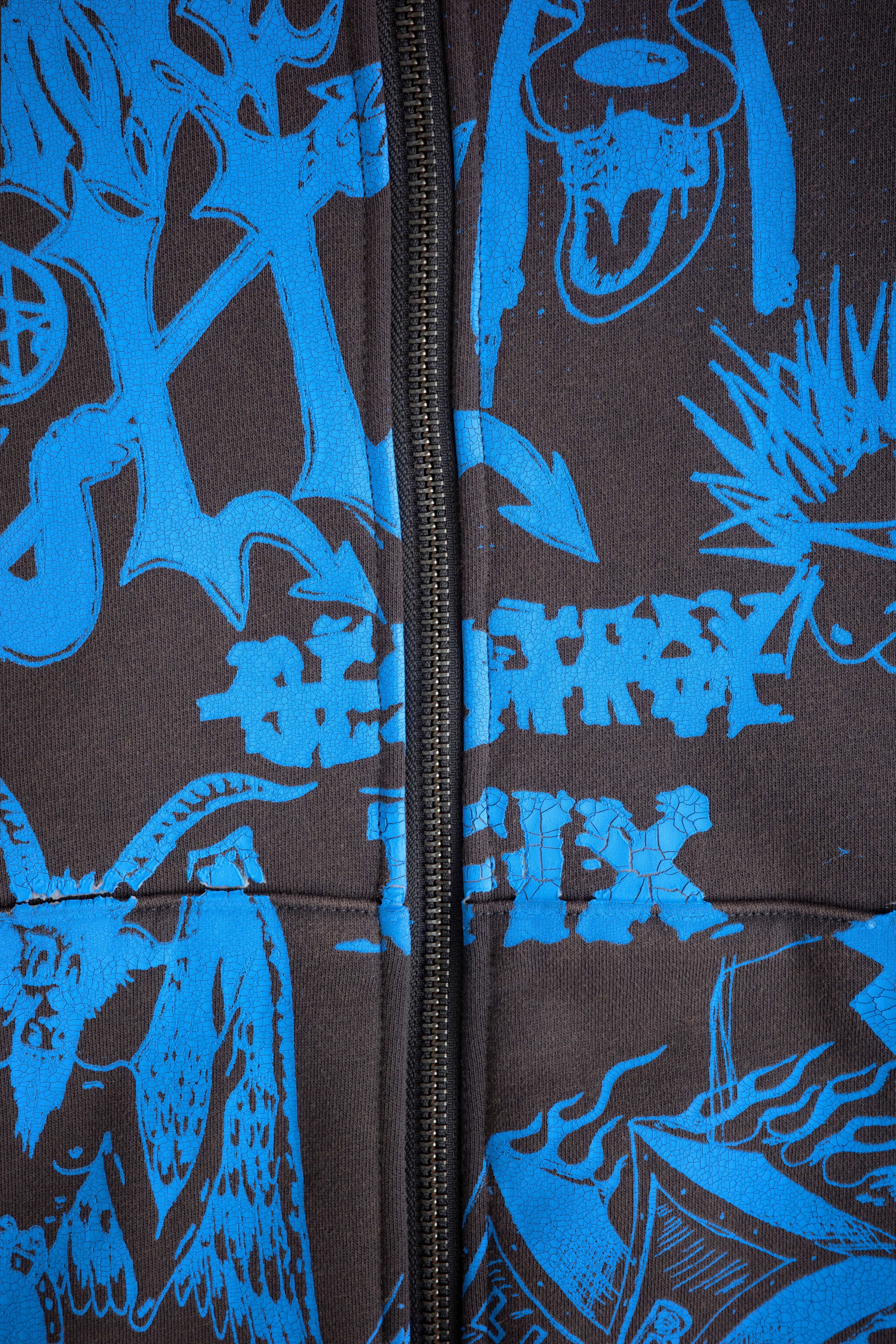 HOPE YOU'RE WELL ZIP HOOD GREY sold by Junglesjungles product image thumbnail 4