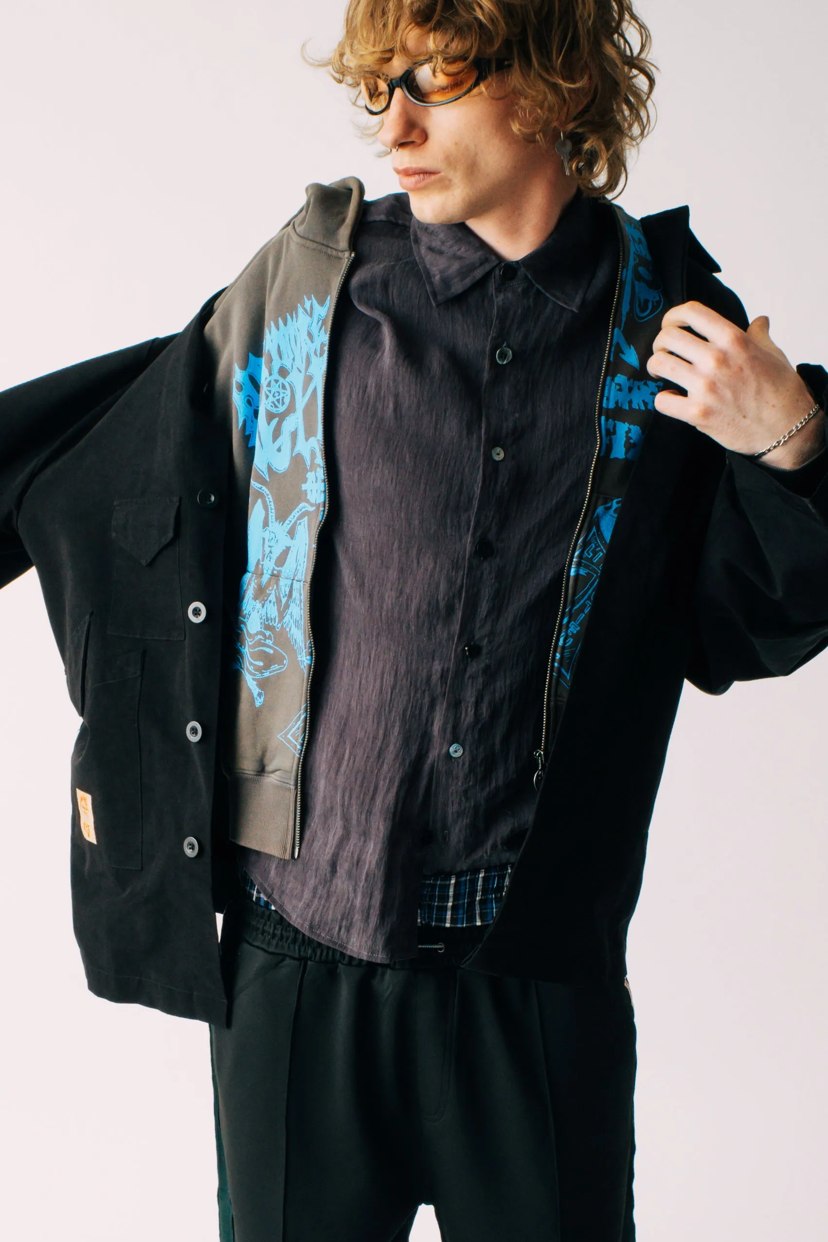 HOPE YOU'RE WELL ZIP HOOD GREY sold by Junglesjungles product image thumbnail 2