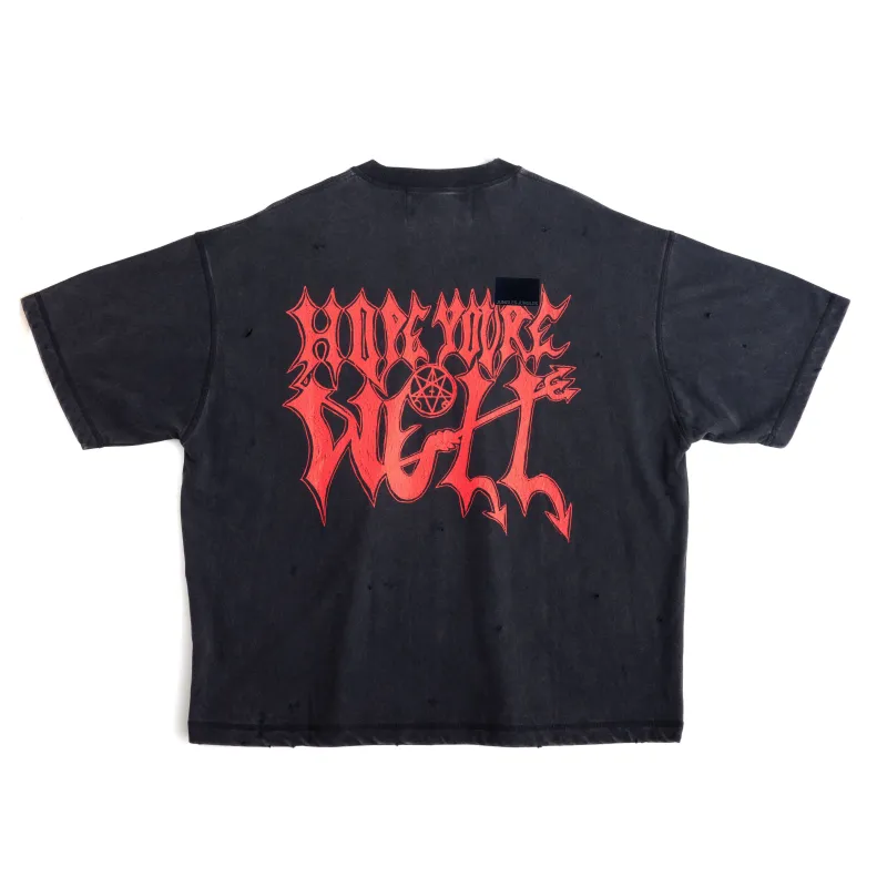 DEVIL DISTRESSED TEE sold by Junglesjungles