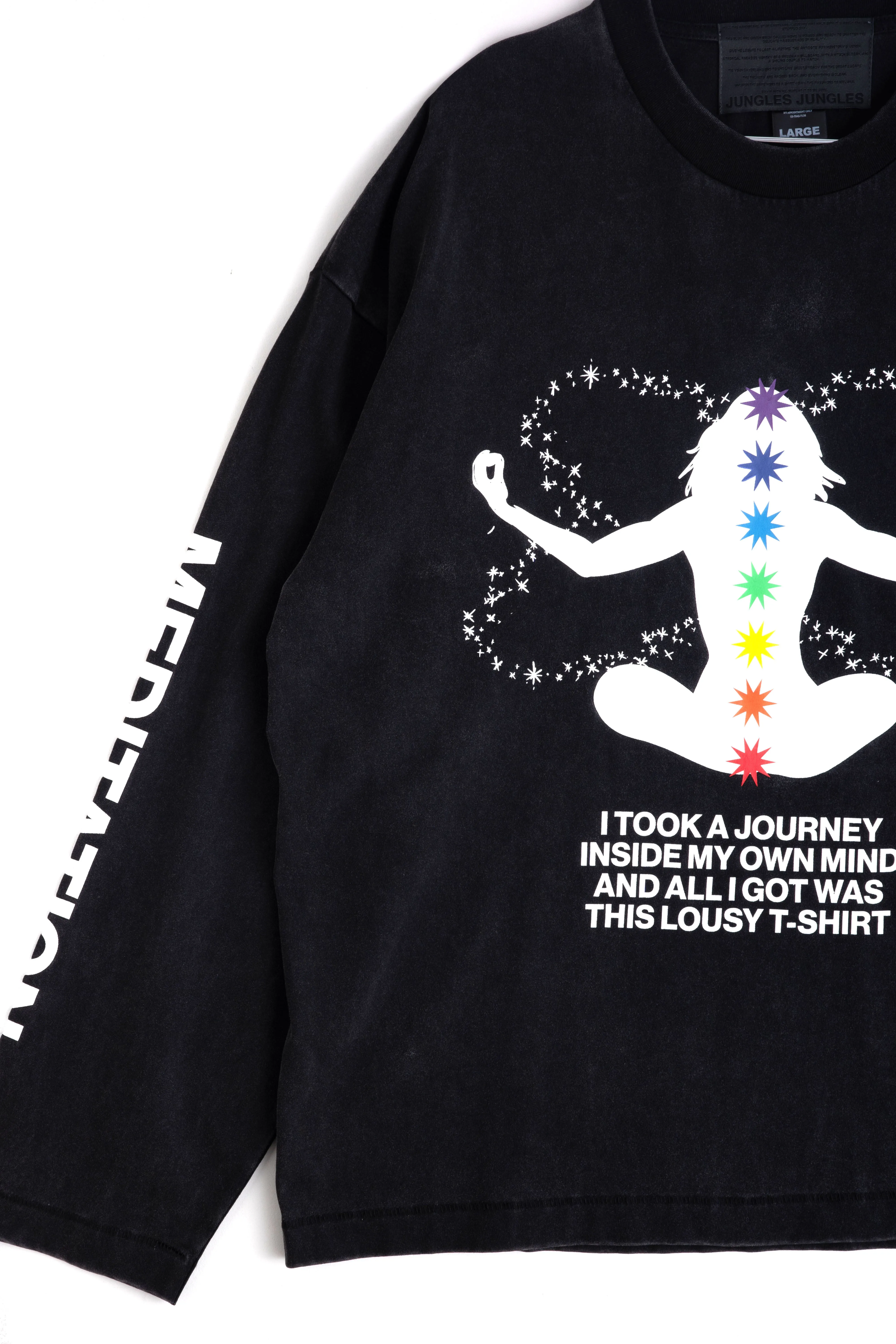 MEDITATION LONG SLEEVE TEE sold by Junglesjungles product image thumbnail 4