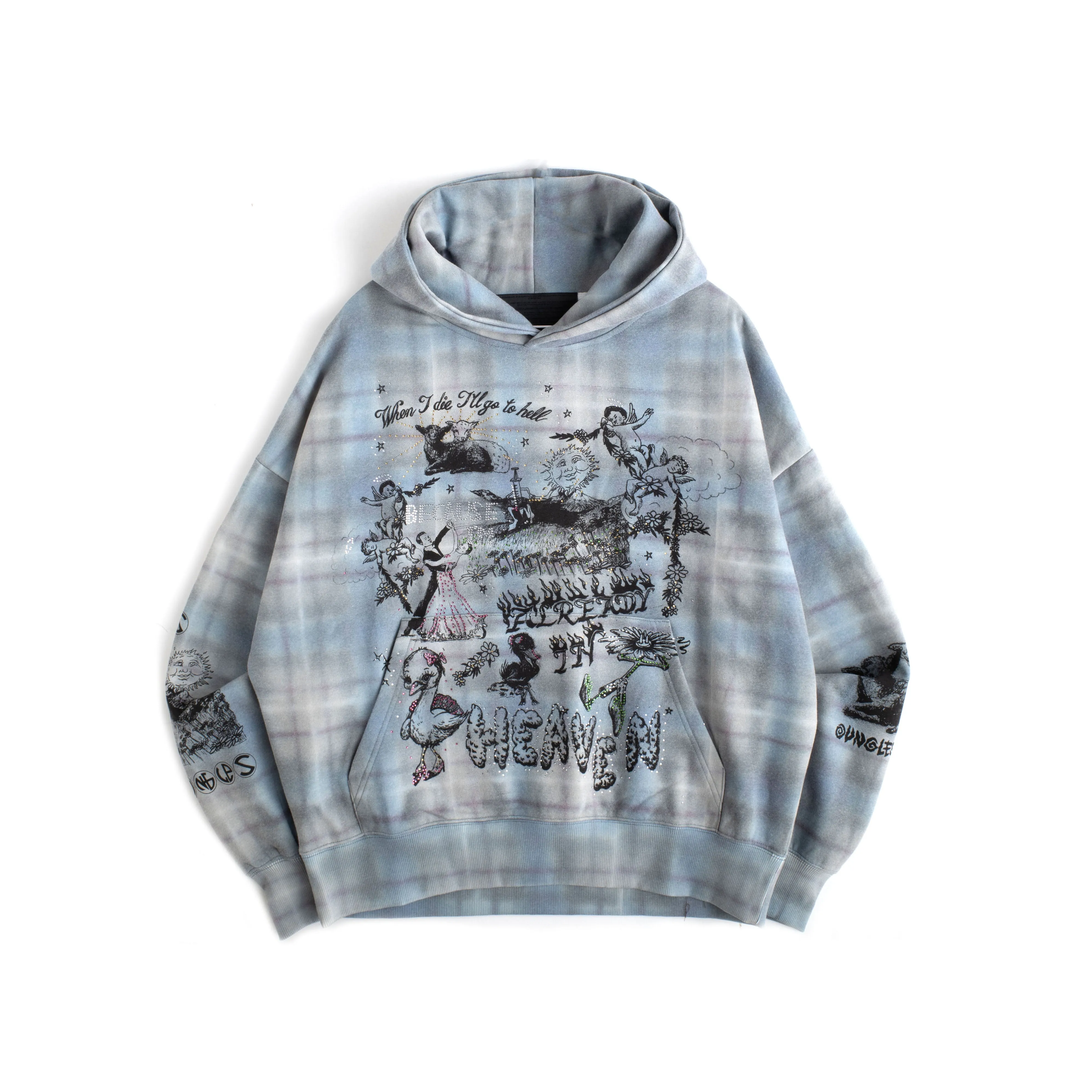 ALREADY IN HEAVEN PLAID HOODIE sold by Junglesjungles