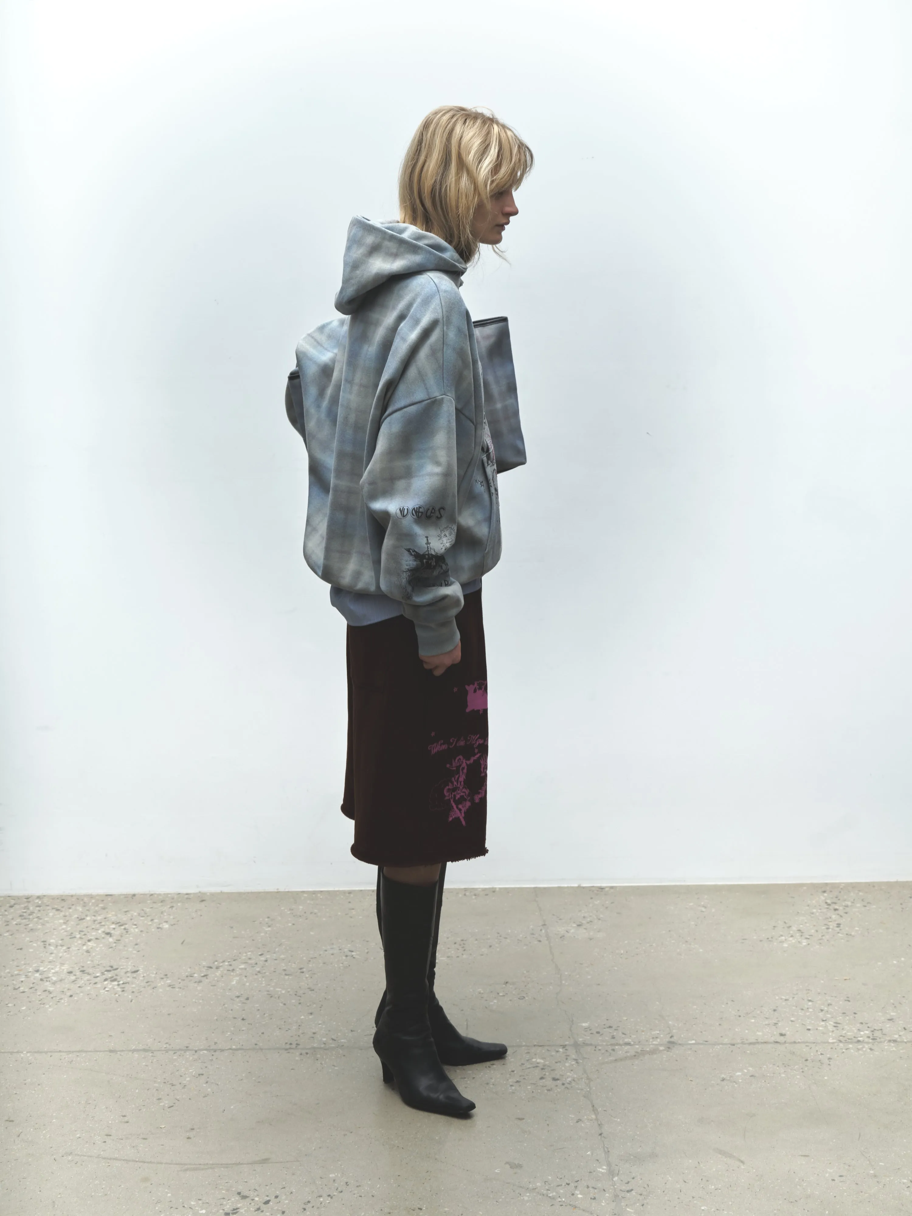 ALREADY IN HEAVEN PLAID HOODIE sold by Junglesjungles product image thumbnail 5