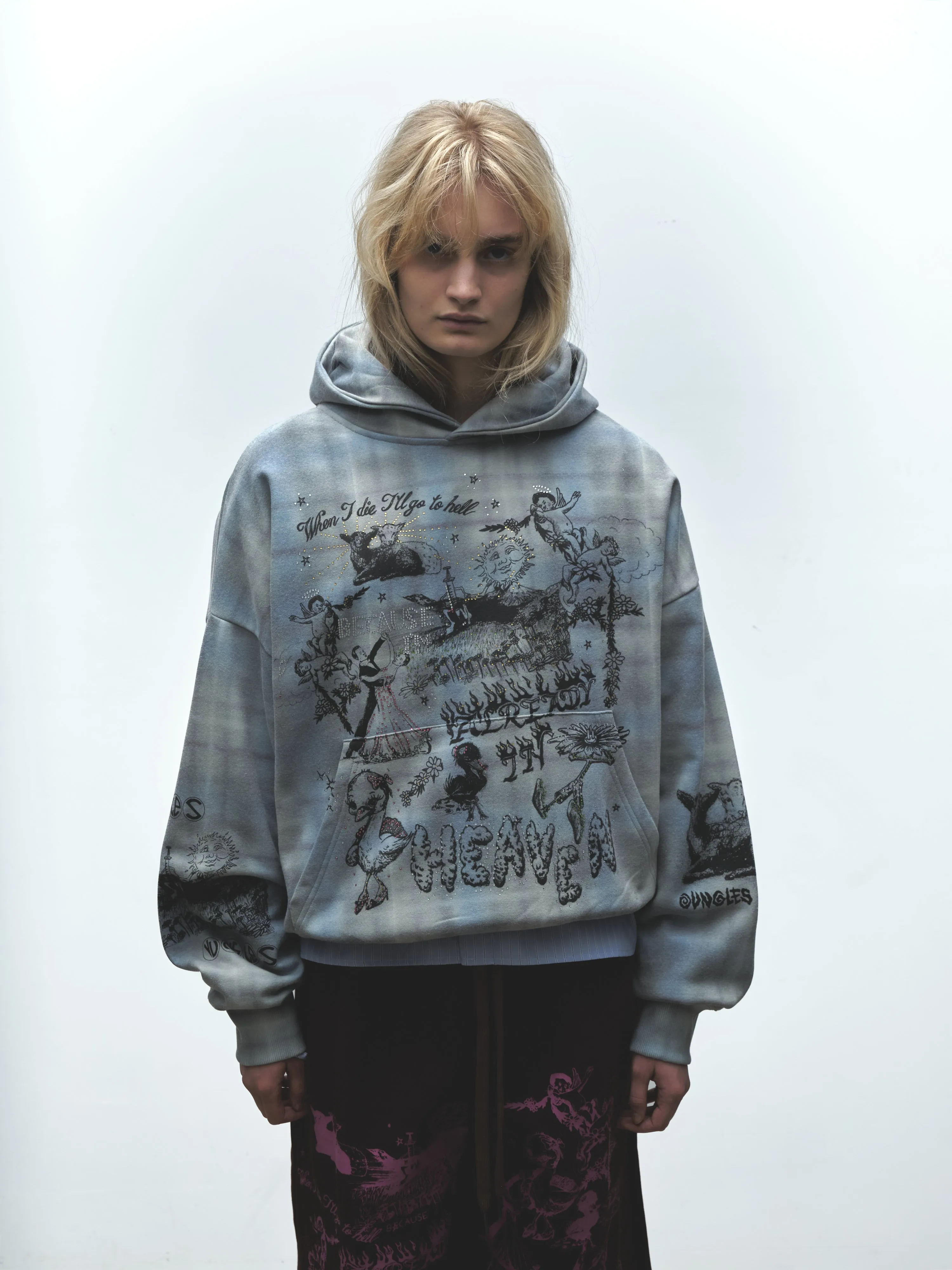 ALREADY IN HEAVEN PLAID HOODIE sold by Junglesjungles product image thumbnail 3