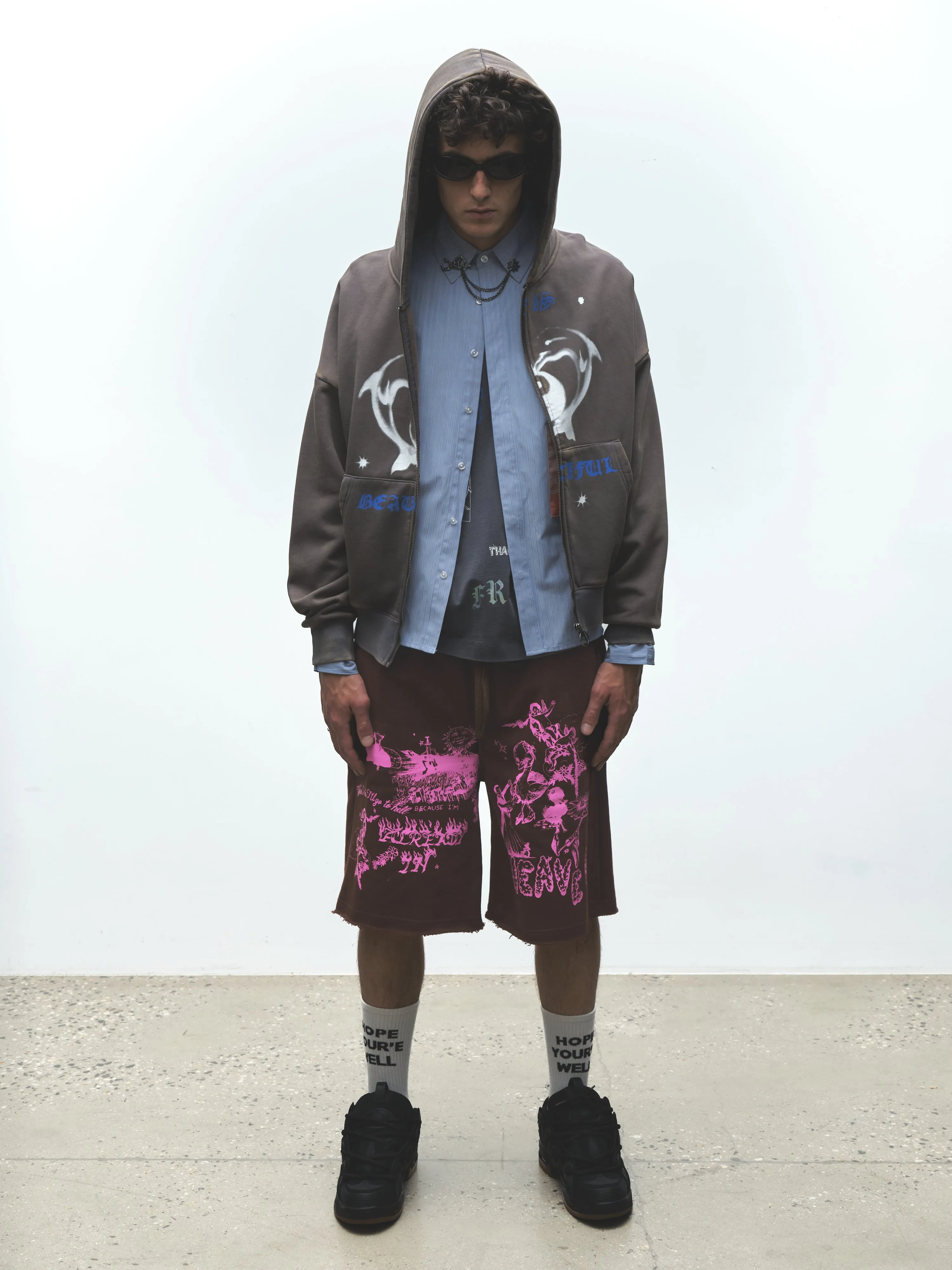 LIFE IS BEAUTIFUL ZIP HOODIE sold by Junglesjungles product image thumbnail 2