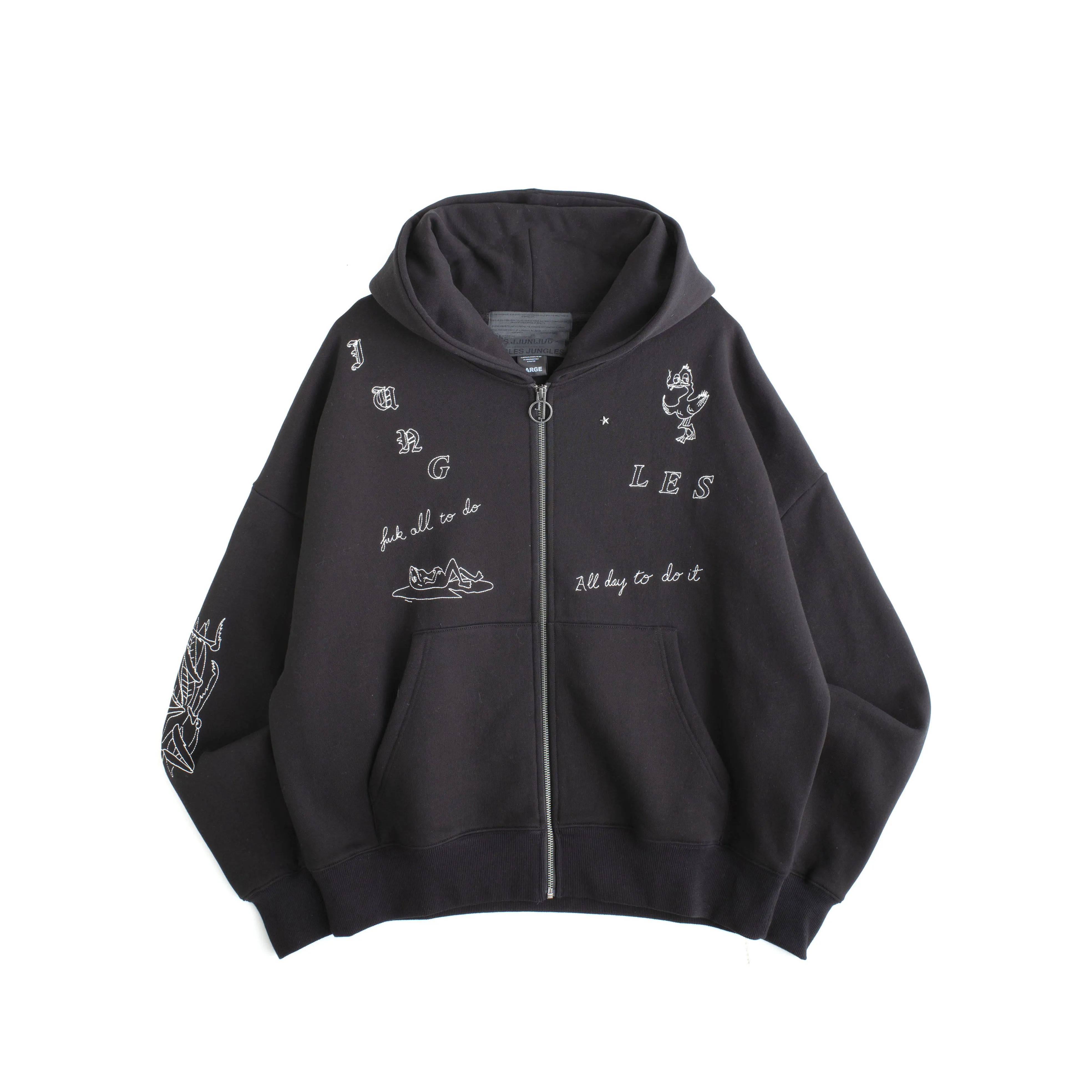 FUCK ALL ZIP HOODIE sold by Junglesjungles