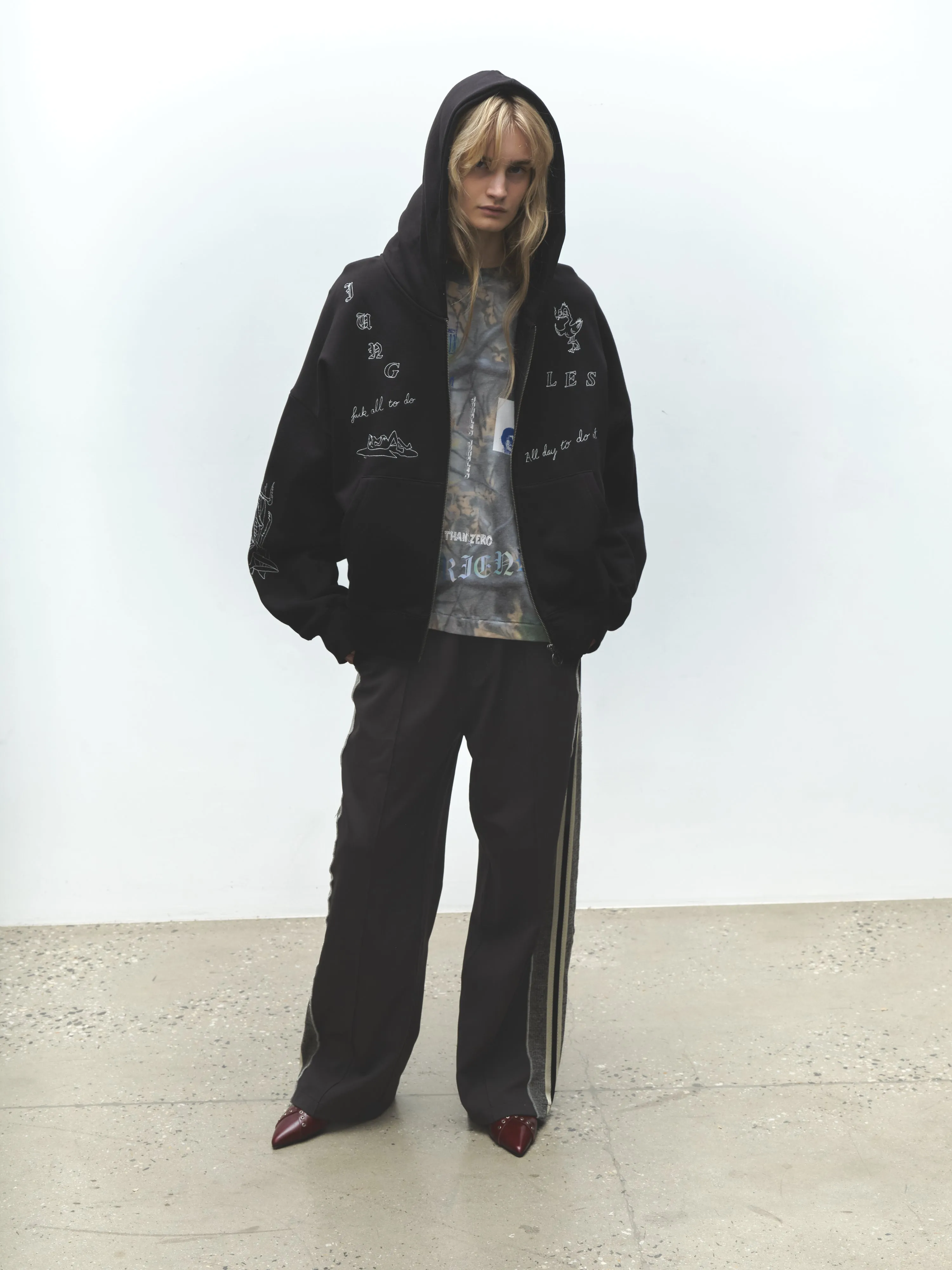 FUCK ALL ZIP HOODIE sold by Junglesjungles product image thumbnail 2