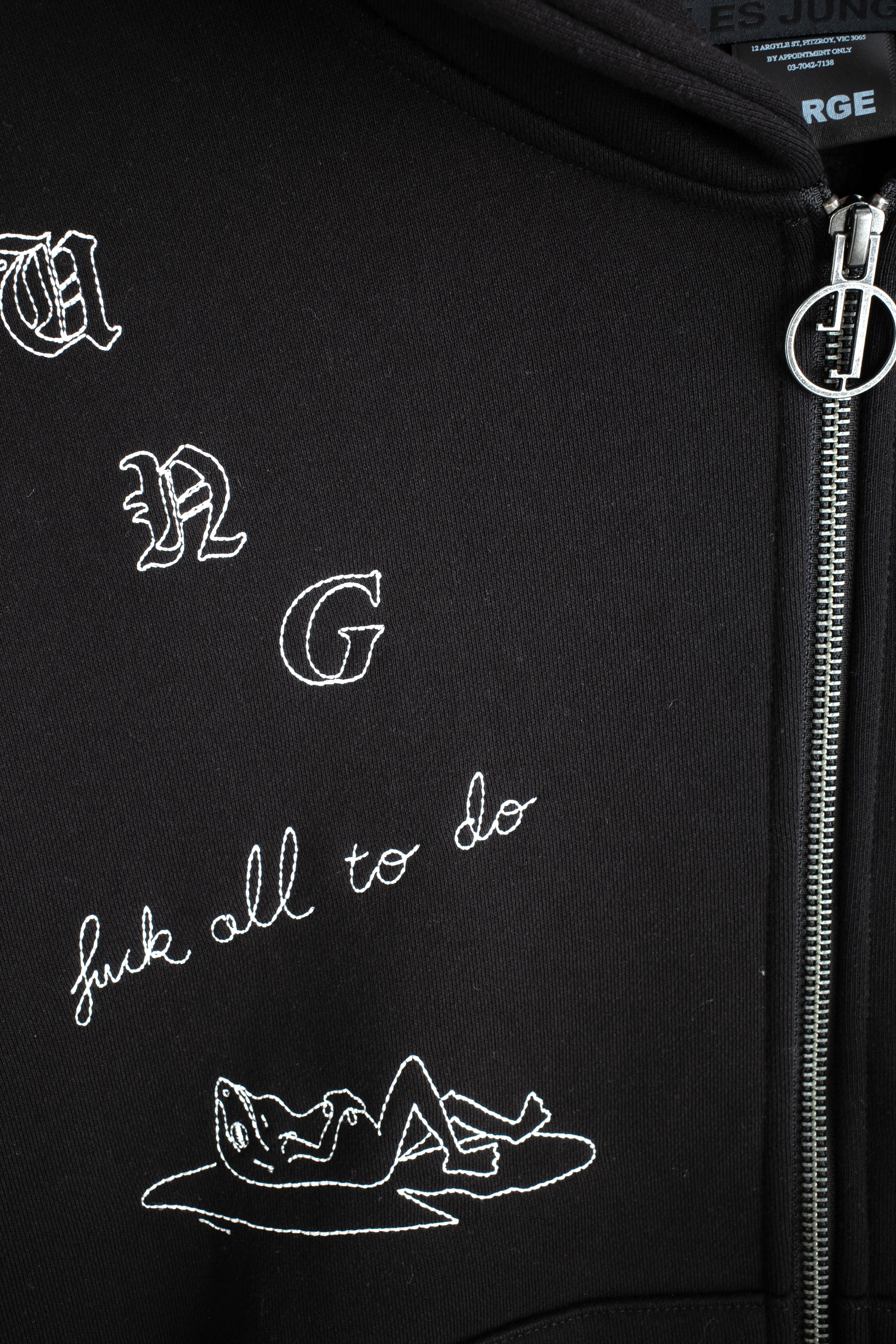 FUCK ALL ZIP HOODIE sold by Junglesjungles product image thumbnail 4