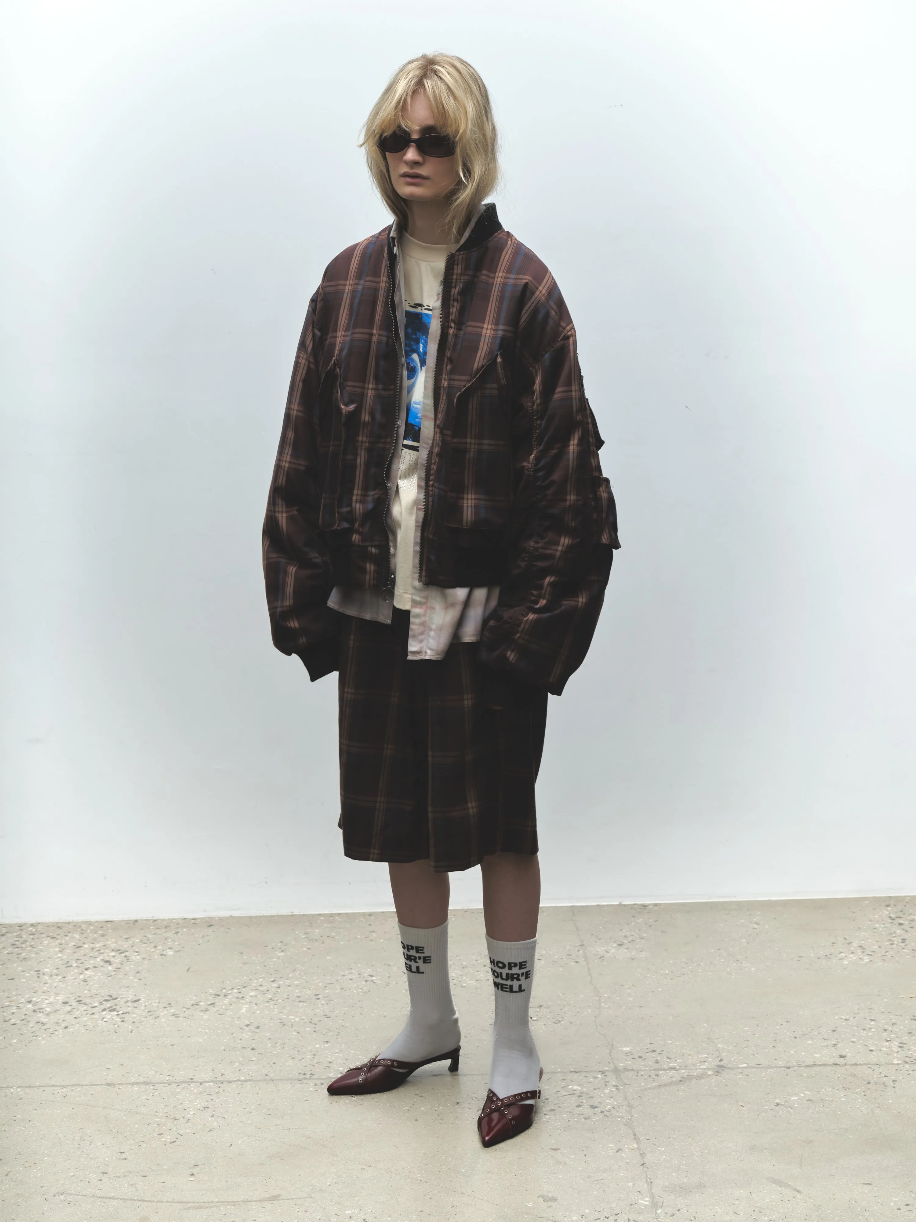 AIR BRUSH PLAID BUTTON UP sold by Junglesjungles product image thumbnail 4