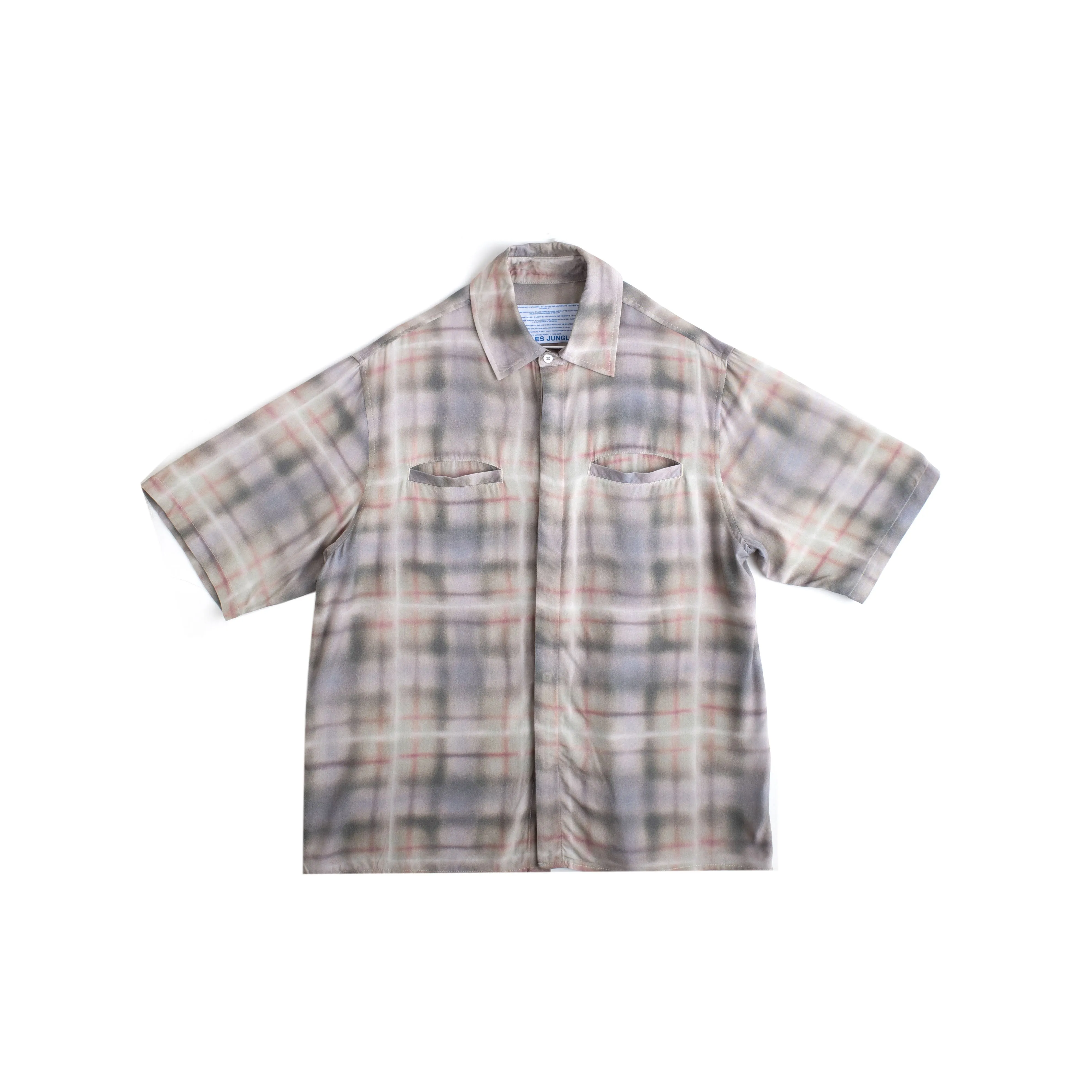 AIR BRUSH PLAID BUTTON UP sold by Junglesjungles