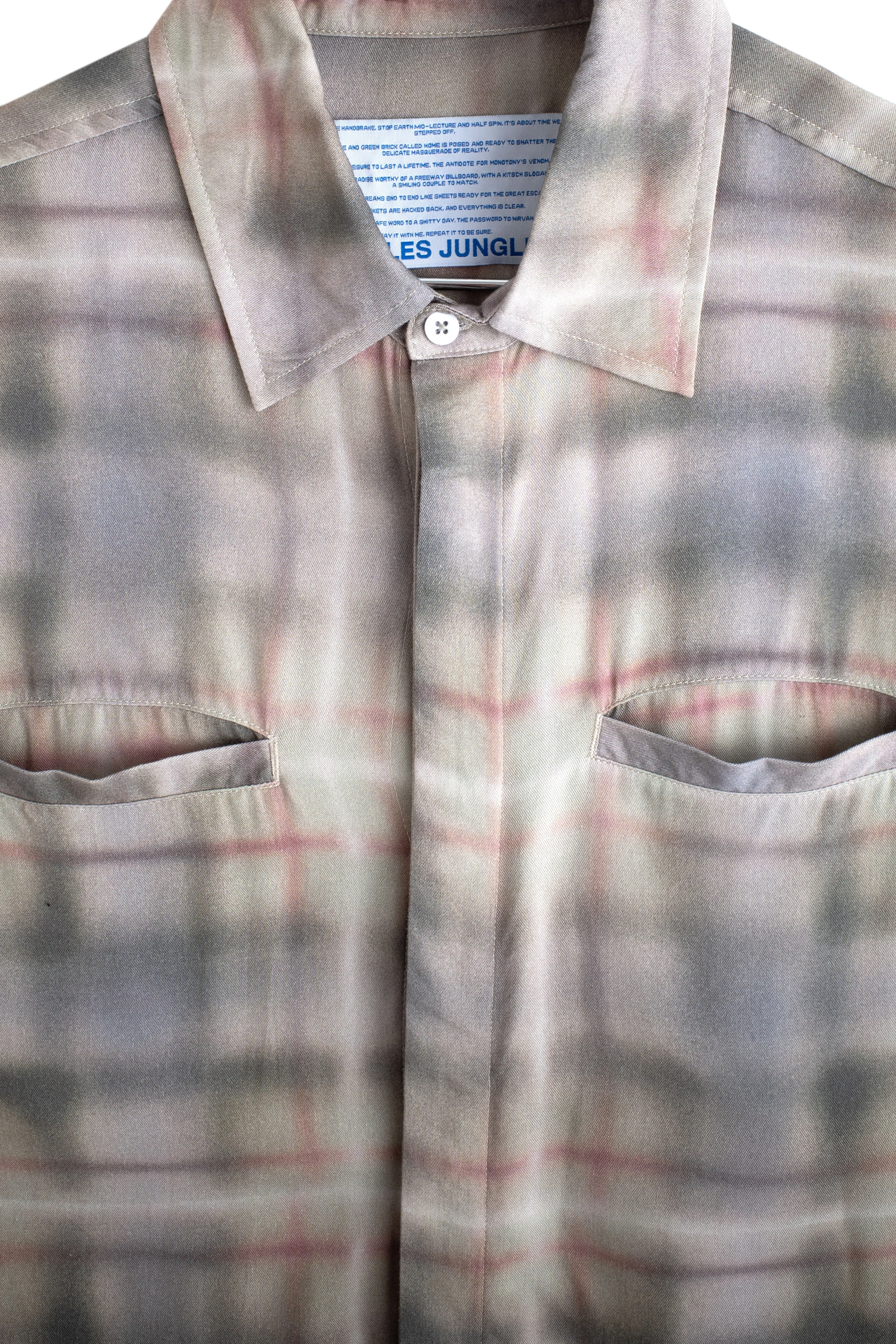 AIR BRUSH PLAID BUTTON UP sold by Junglesjungles product image thumbnail 5