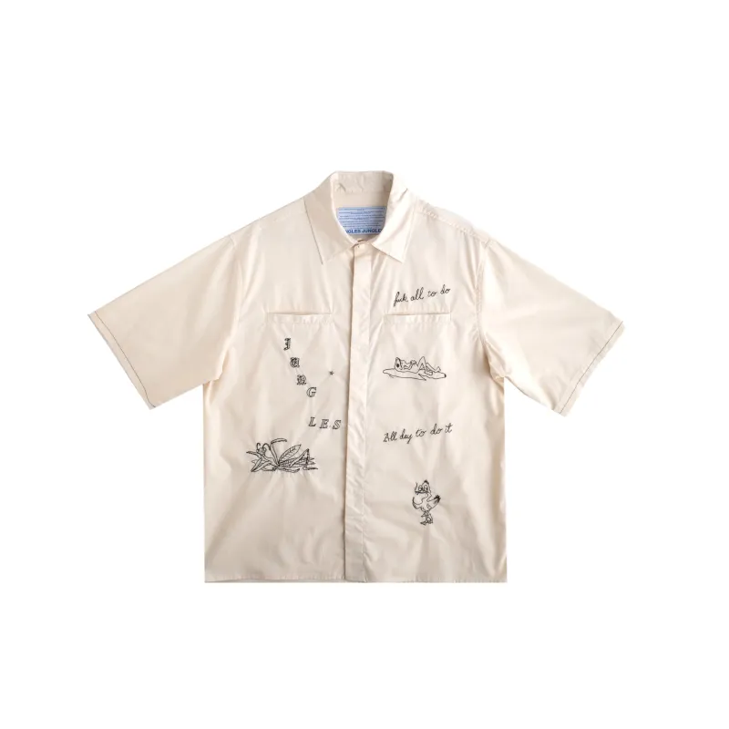 FUCK ALL TO DO BUTTON UP made by Junglesjungles