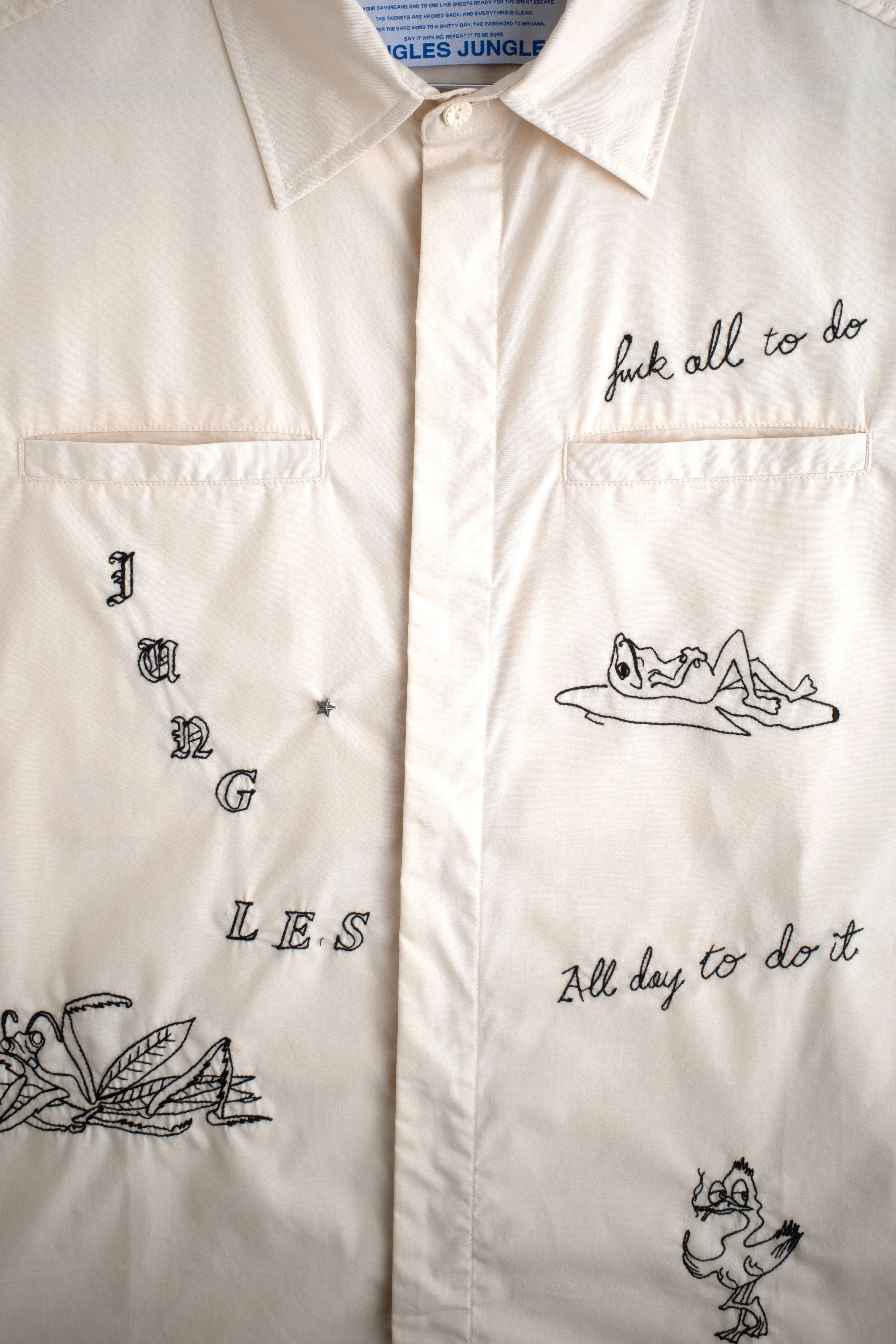 FUCK ALL TO DO BUTTON UP sold by Junglesjungles product image thumbnail 4