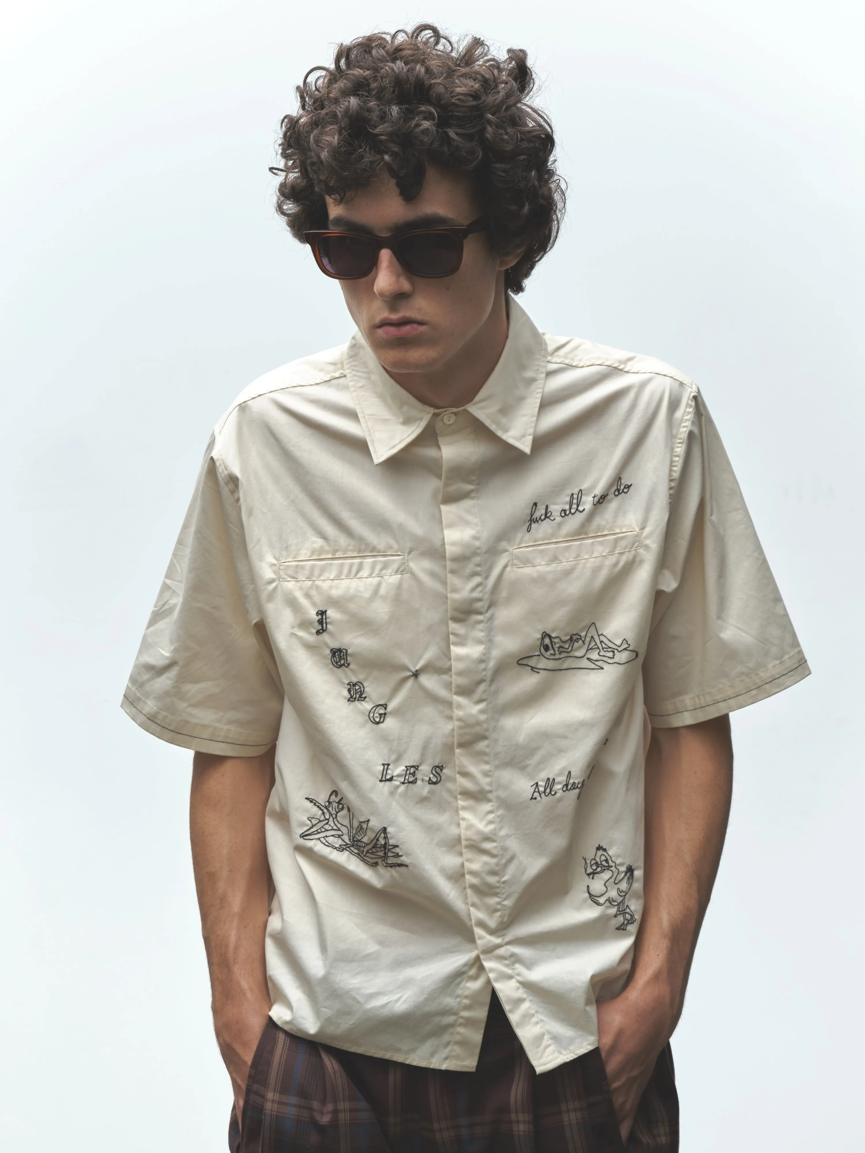 FUCK ALL TO DO BUTTON UP sold by Junglesjungles product image thumbnail 2