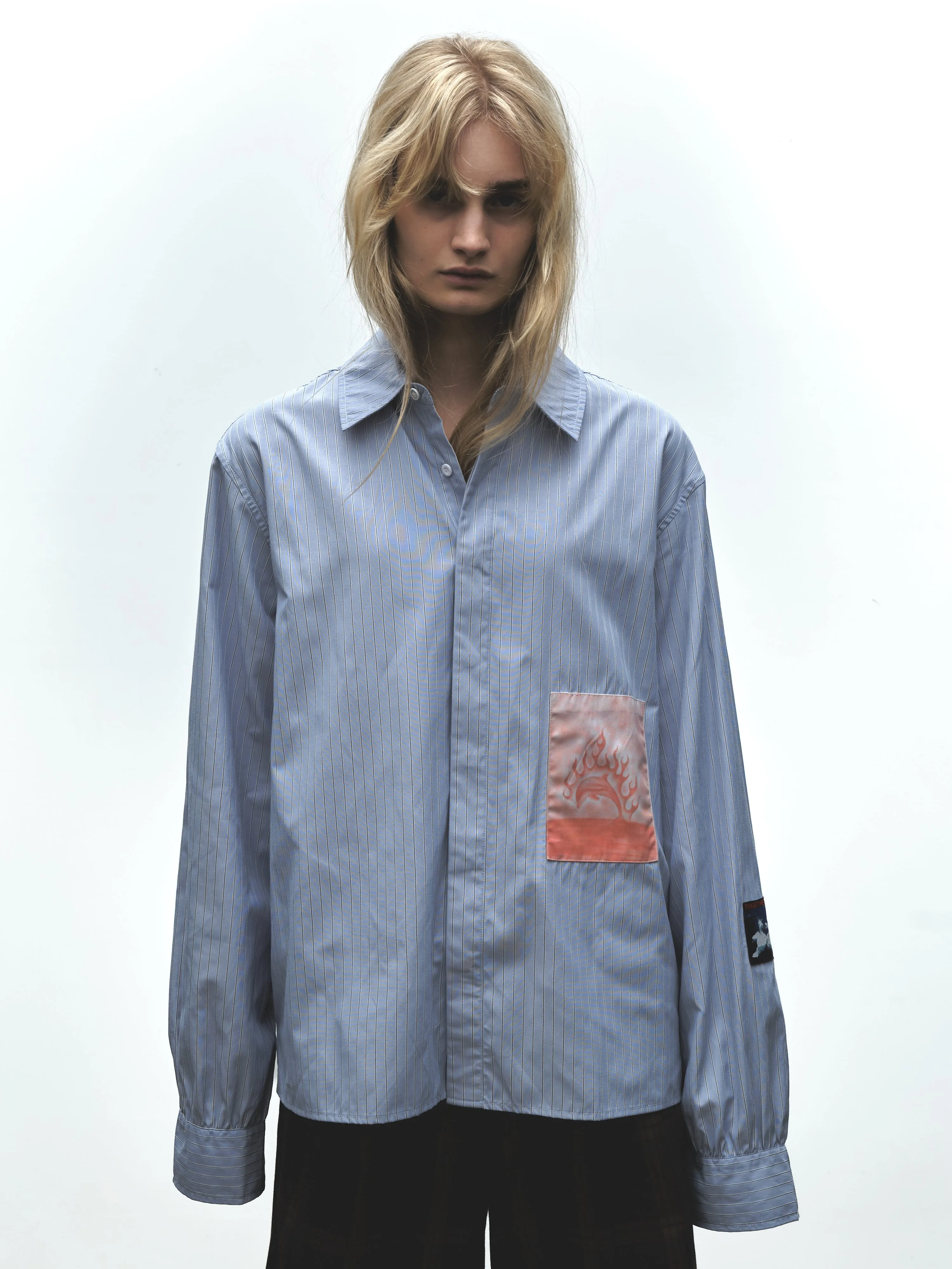 FLAMING DOLPHIN BUSINESS SHIRT sold by Junglesjungles product image thumbnail 2