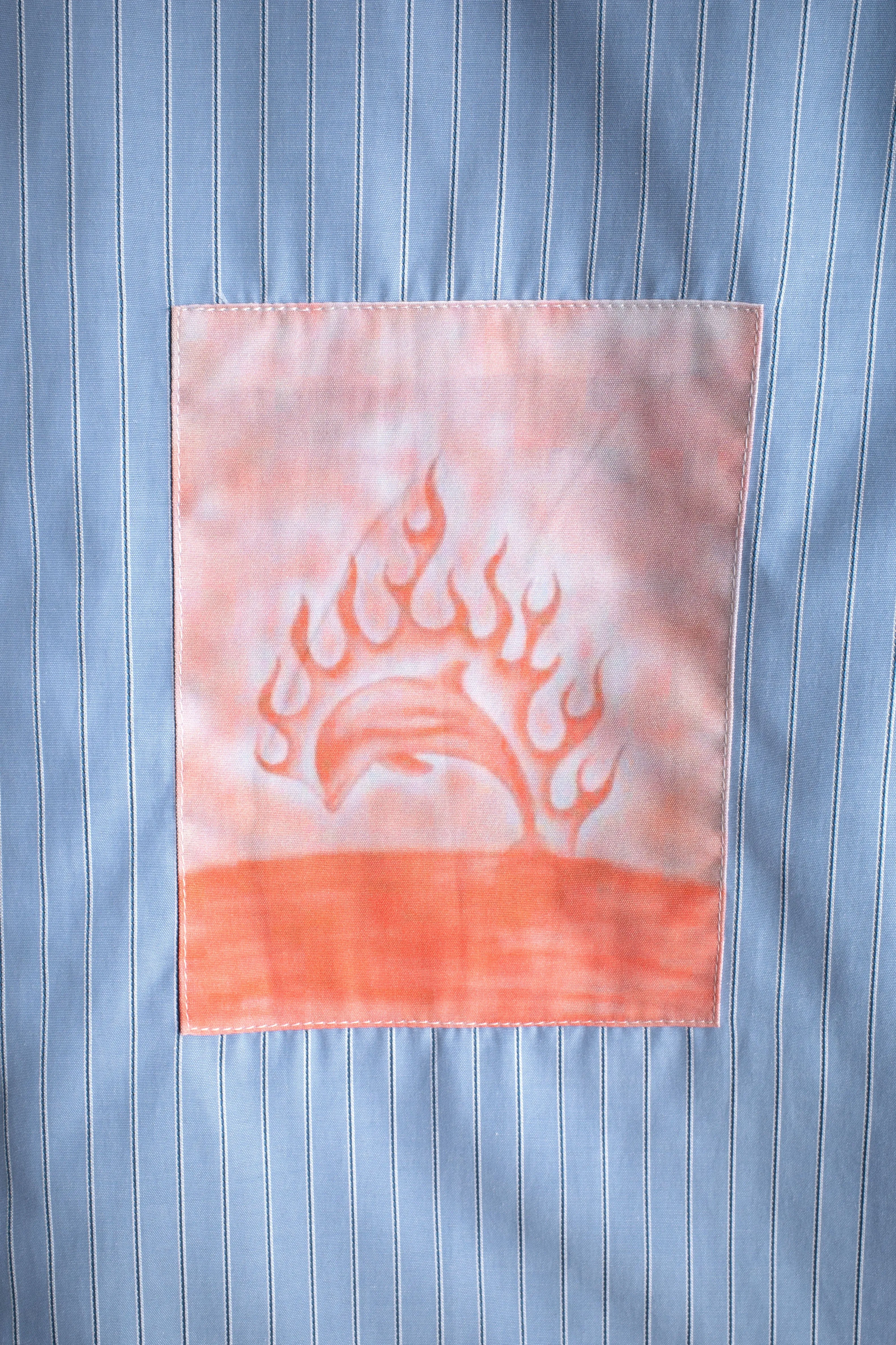 FLAMING DOLPHIN BUSINESS SHIRT sold by Junglesjungles product image thumbnail 4