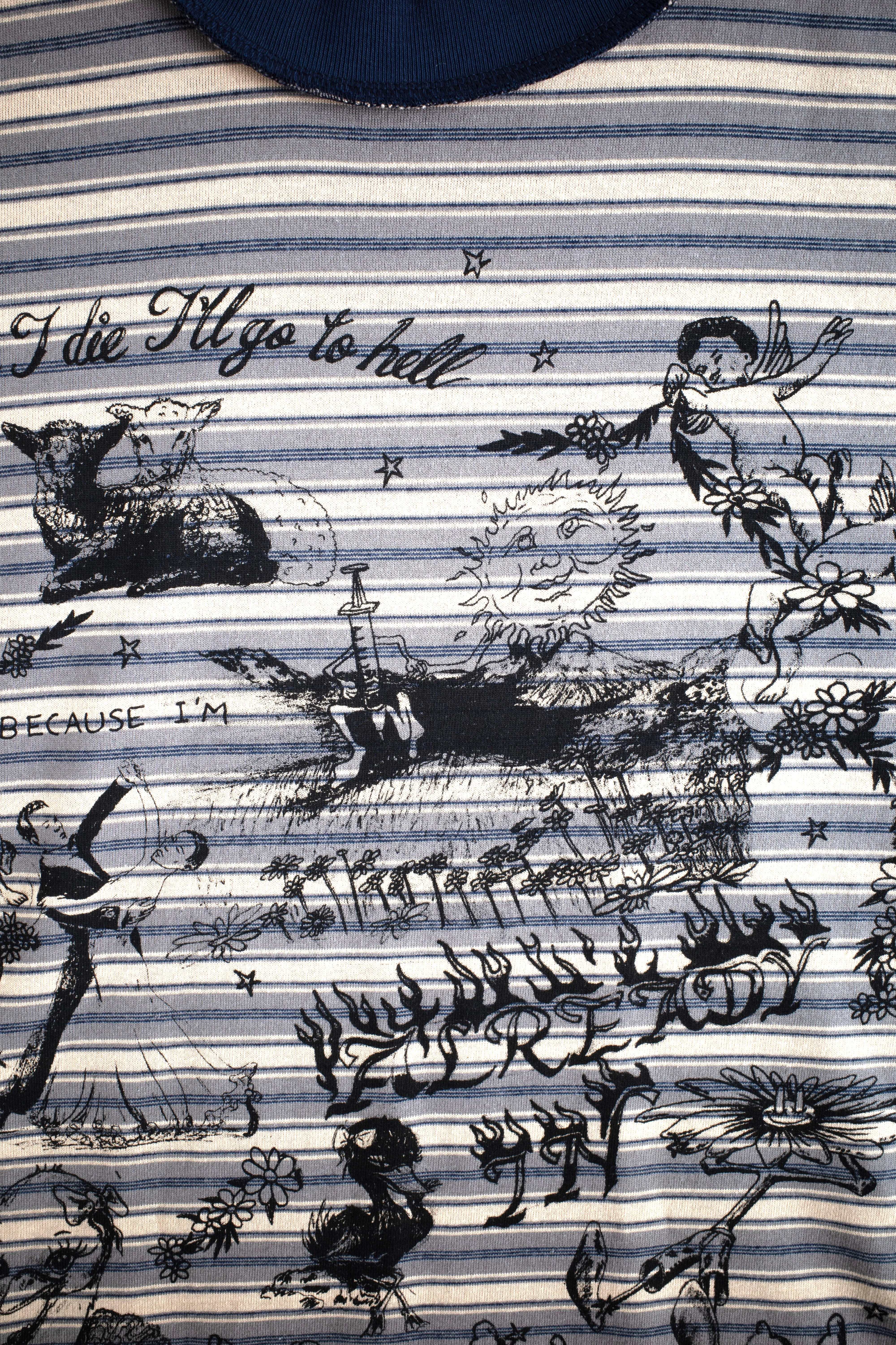 ALREADY IN HEAVEN STRIPED TEE sold by Junglesjungles product image thumbnail 4