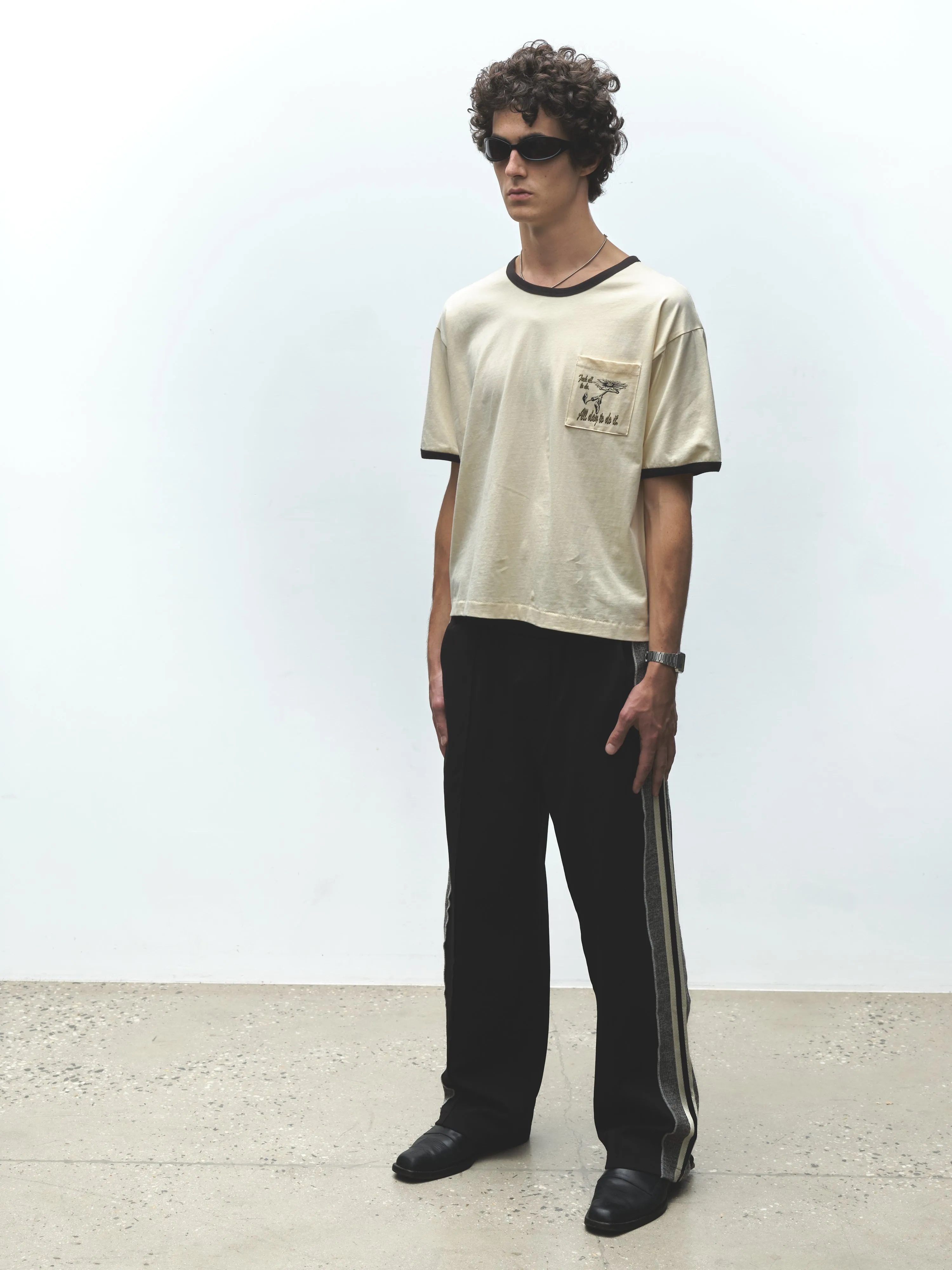 FUCK ALL TO DO RINGER TEE sold by Junglesjungles product image thumbnail 4