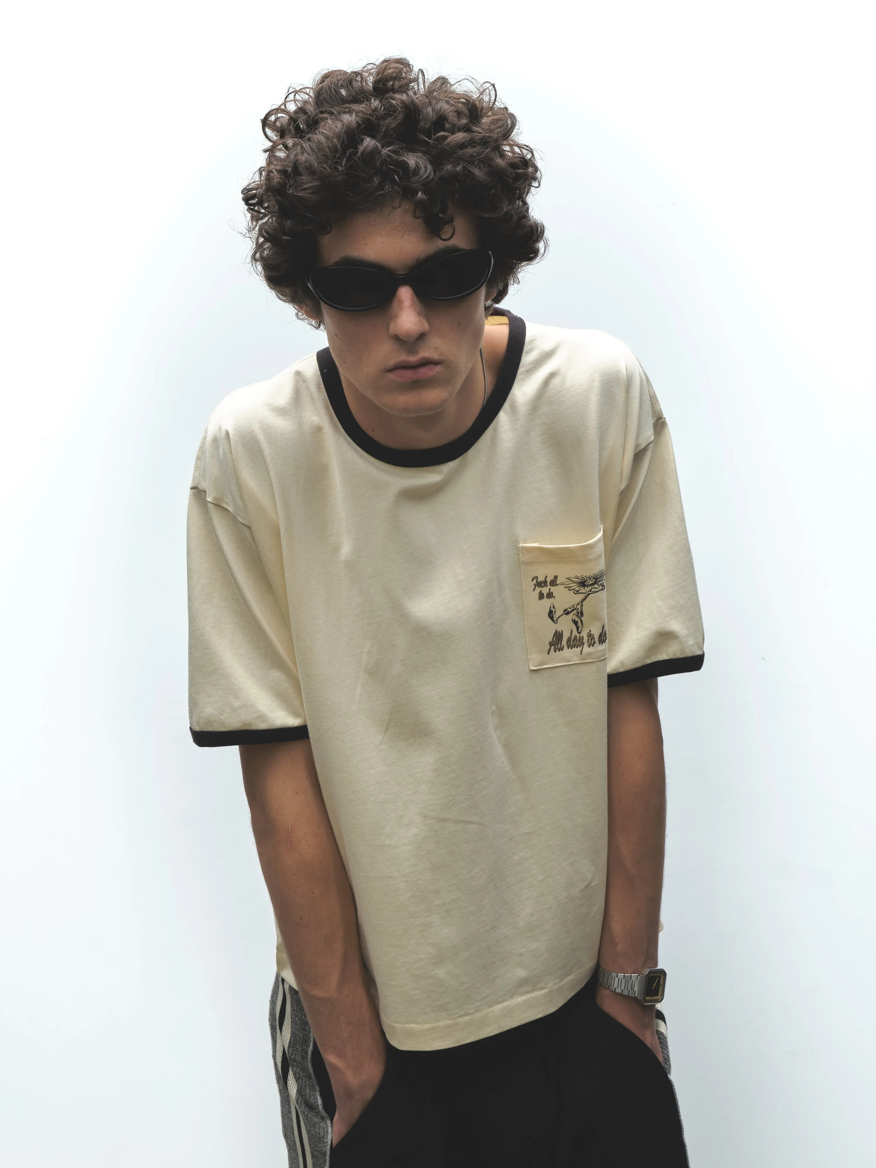 FUCK ALL TO DO RINGER TEE sold by Junglesjungles product image thumbnail 2