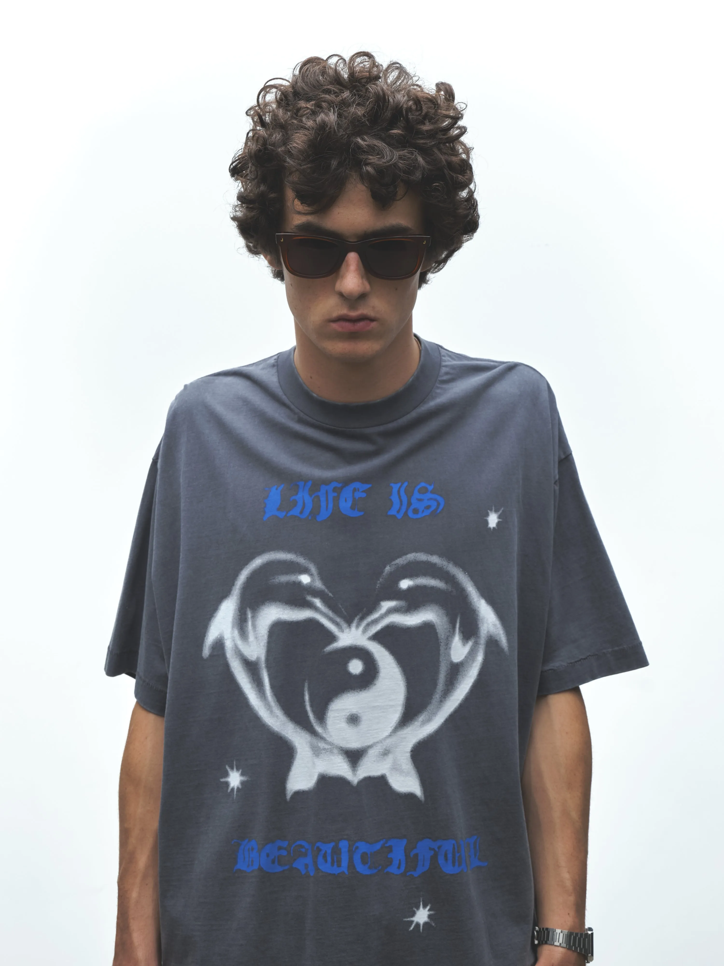 LIFE IS BEAUTIFUL TEE sold by Junglesjungles product image thumbnail 2