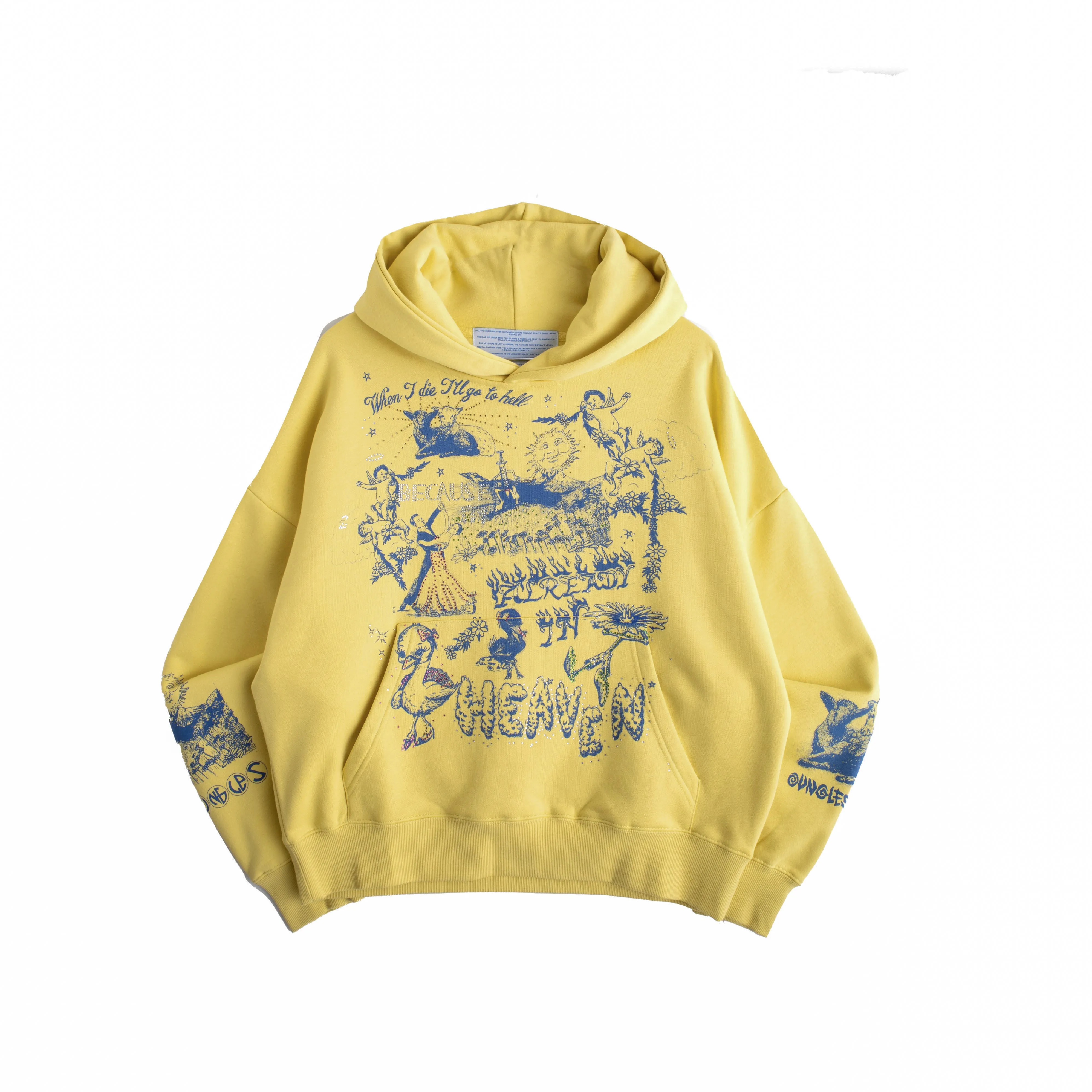 ALREADY IN HEAVEN HOODIE YELLOW sold by Junglesjungles