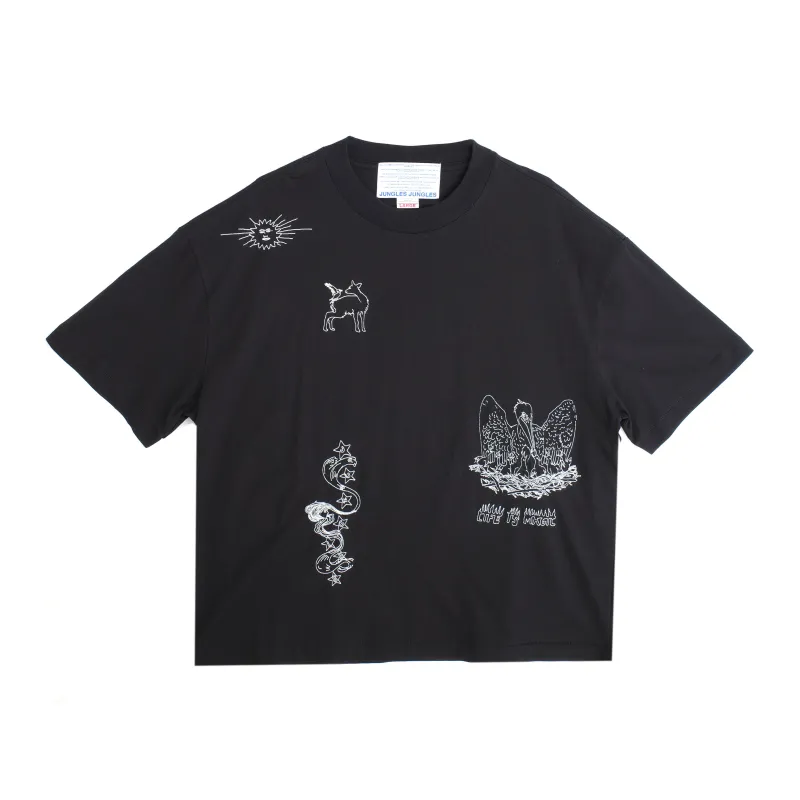 LIFE IS MAGICK TEE- BLACK made by Junglesjungles