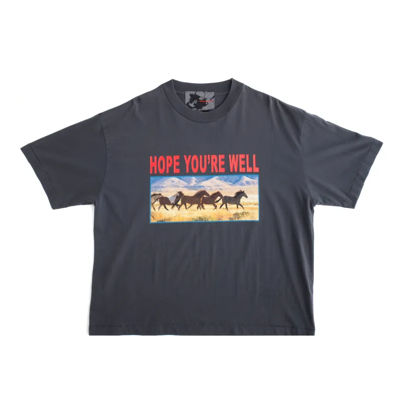 HORSES TEE- CHARCOAL made by Junglesjungles
