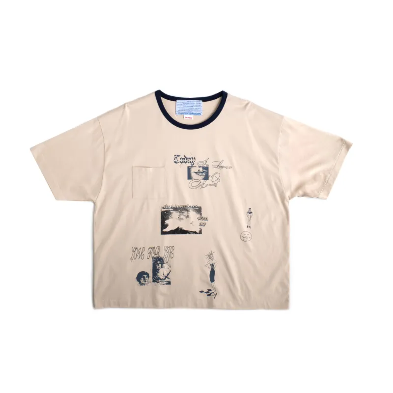 LOVE FOR LIFE RINGER TEE made by Junglesjungles